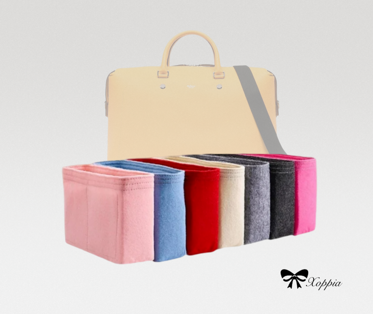 Bag Organizer For City Weekender | Bag Insert For Shoulder Bag | Felt Bag Organizer For Handbag Bag