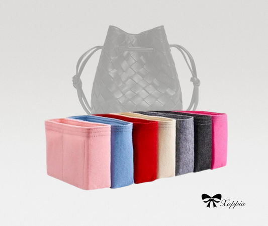 Bag Organizer For Small Intrecciato Bucket Bag | Bag Insert For Shoulder Bag | Felt Bag Organizer For Handbag Bag