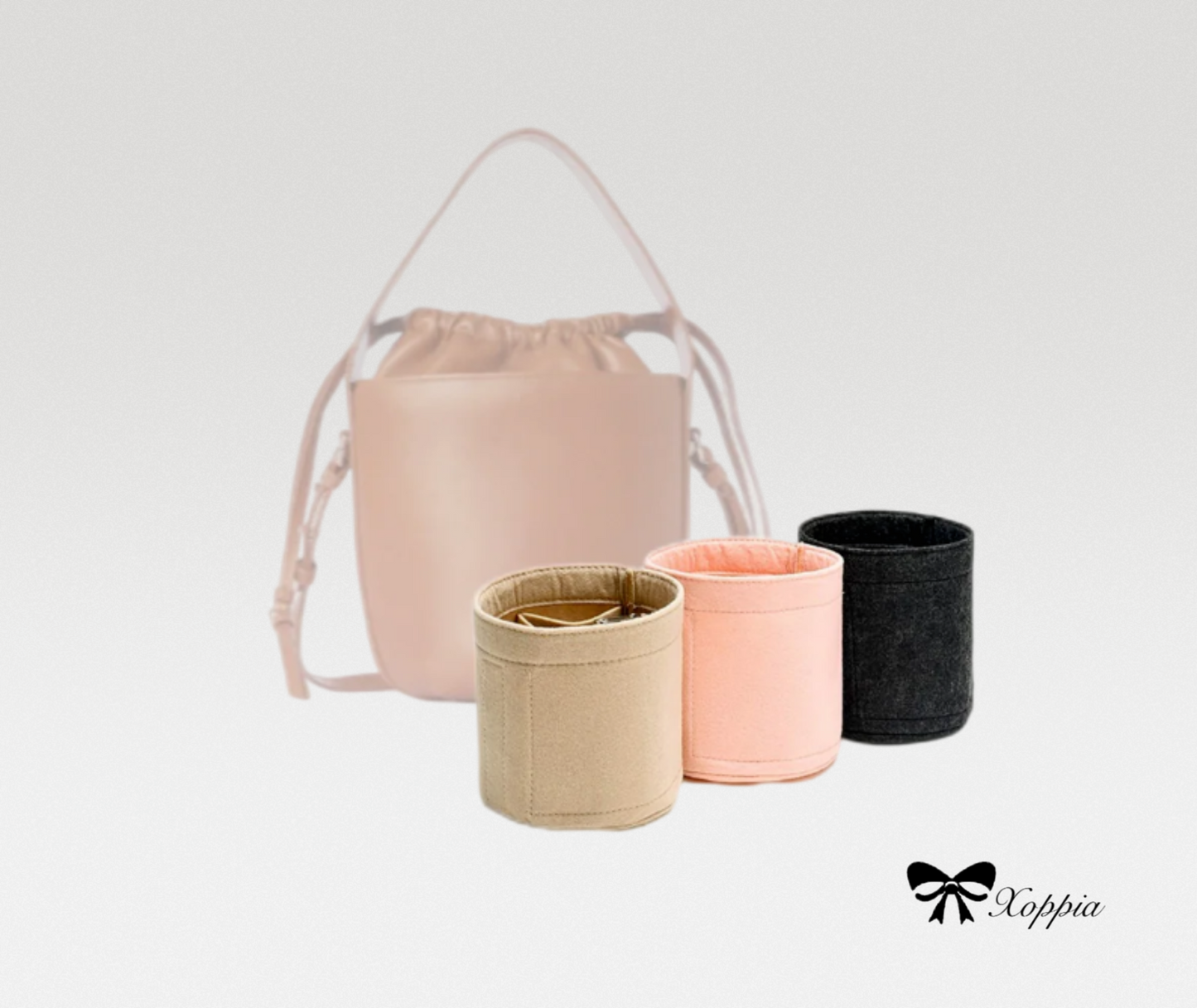 Bag Organizer For Sense Bucket Bag | Bag Insert For Bucket Bag | Felt Bag Organizer For Handbag Bag