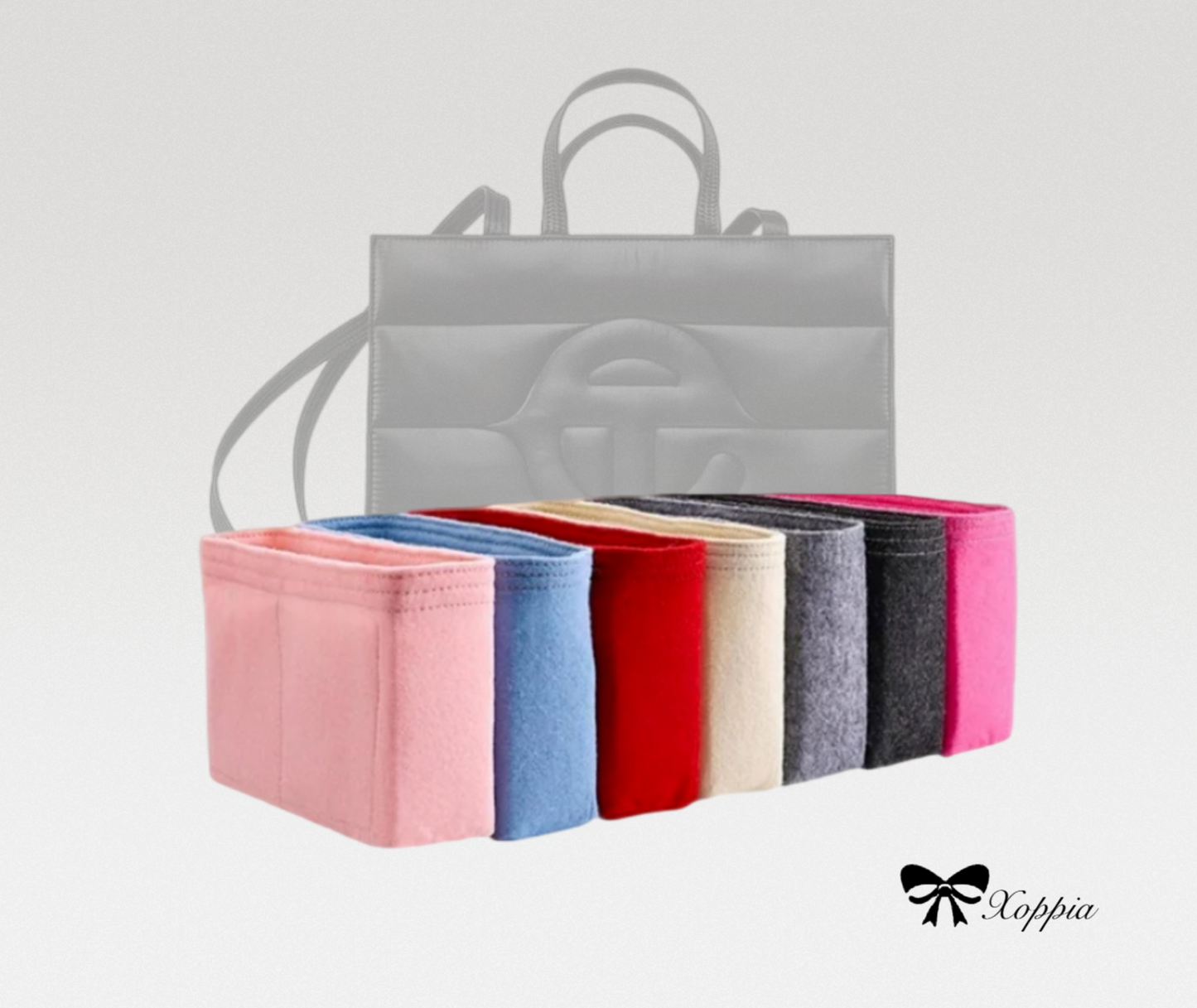 Bag Organizer For Puff Shopper Small Medium Large Bag | Bag Insert For Tote Bag | Felt Bag Organizer For Handbag Bag