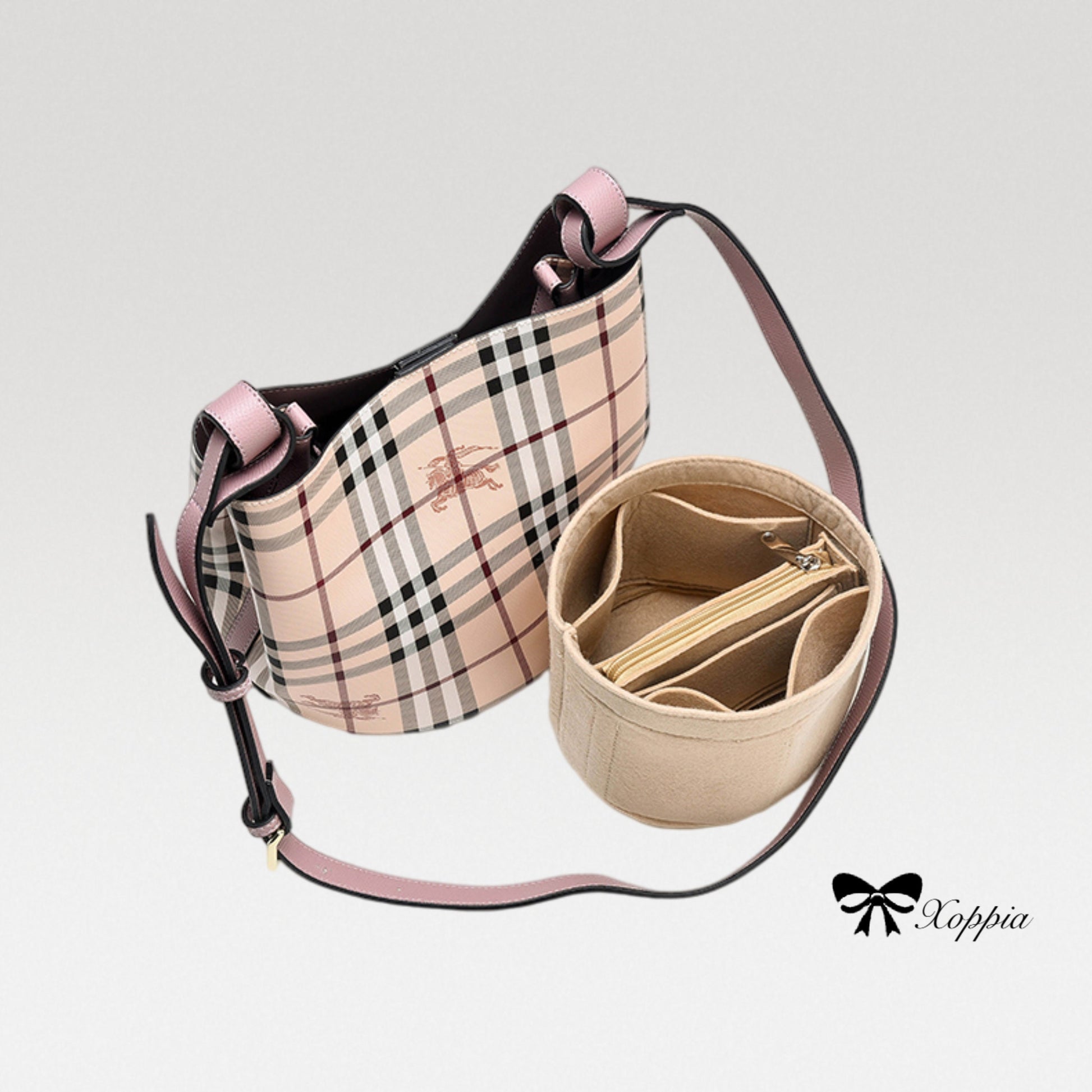 Bag Organizer For Bucket Bag. Bag Insert For Classical Designer Bag.