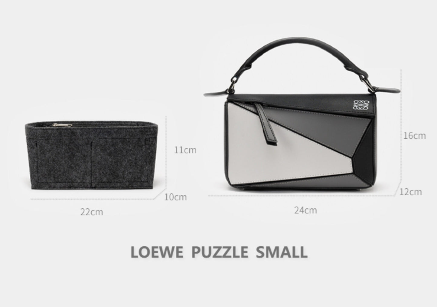 Bag Organizer For Puzzle Bag. Bag Insert For Shoulder Bag.