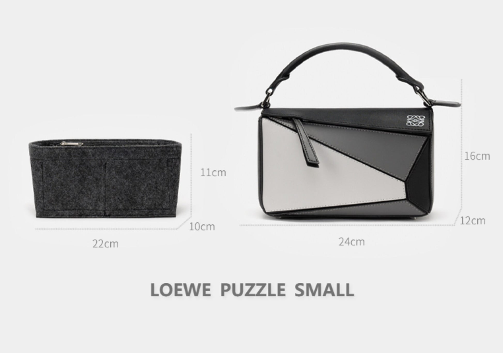 Bag Organizer For Puzzle Bag. Bag Insert For Shoulder Bag.