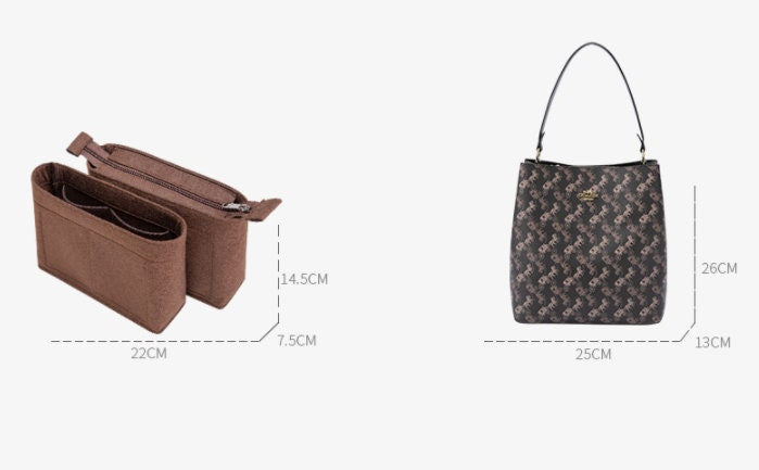Custom Bag Organizer For Bucket Bag. Bag Insert For Classical Bucket Bag.