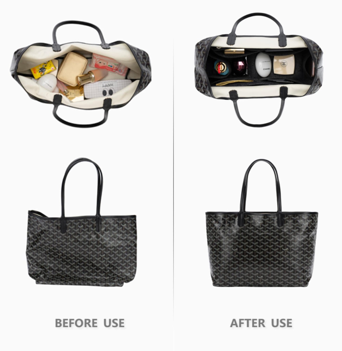 Bag Organizer For Tote Bag. Purse Insert For Handbags.