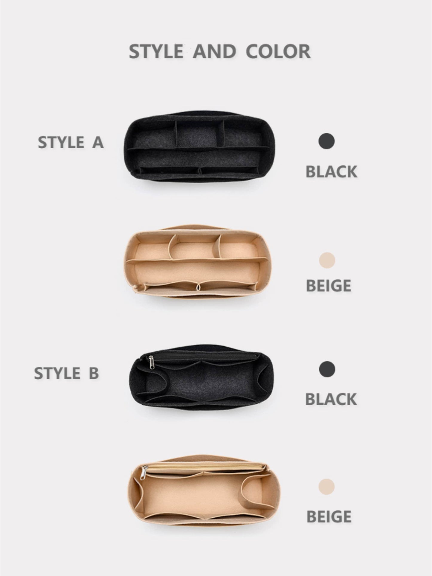 Bag Organizer For Tote Bag. Purse Insert For Handbags.