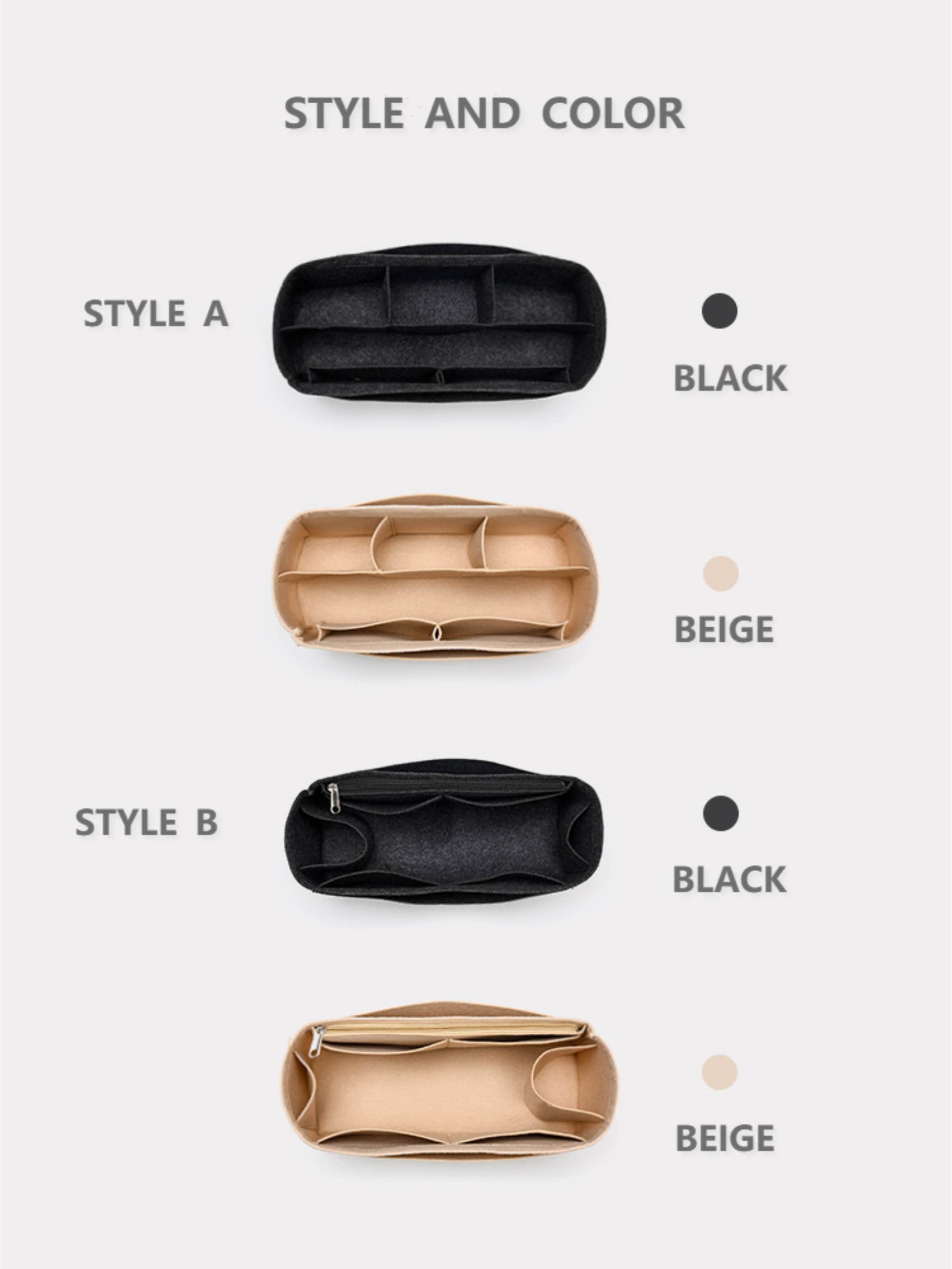 Bag Organizer For Tote Bag. Purse Insert For Handbags.