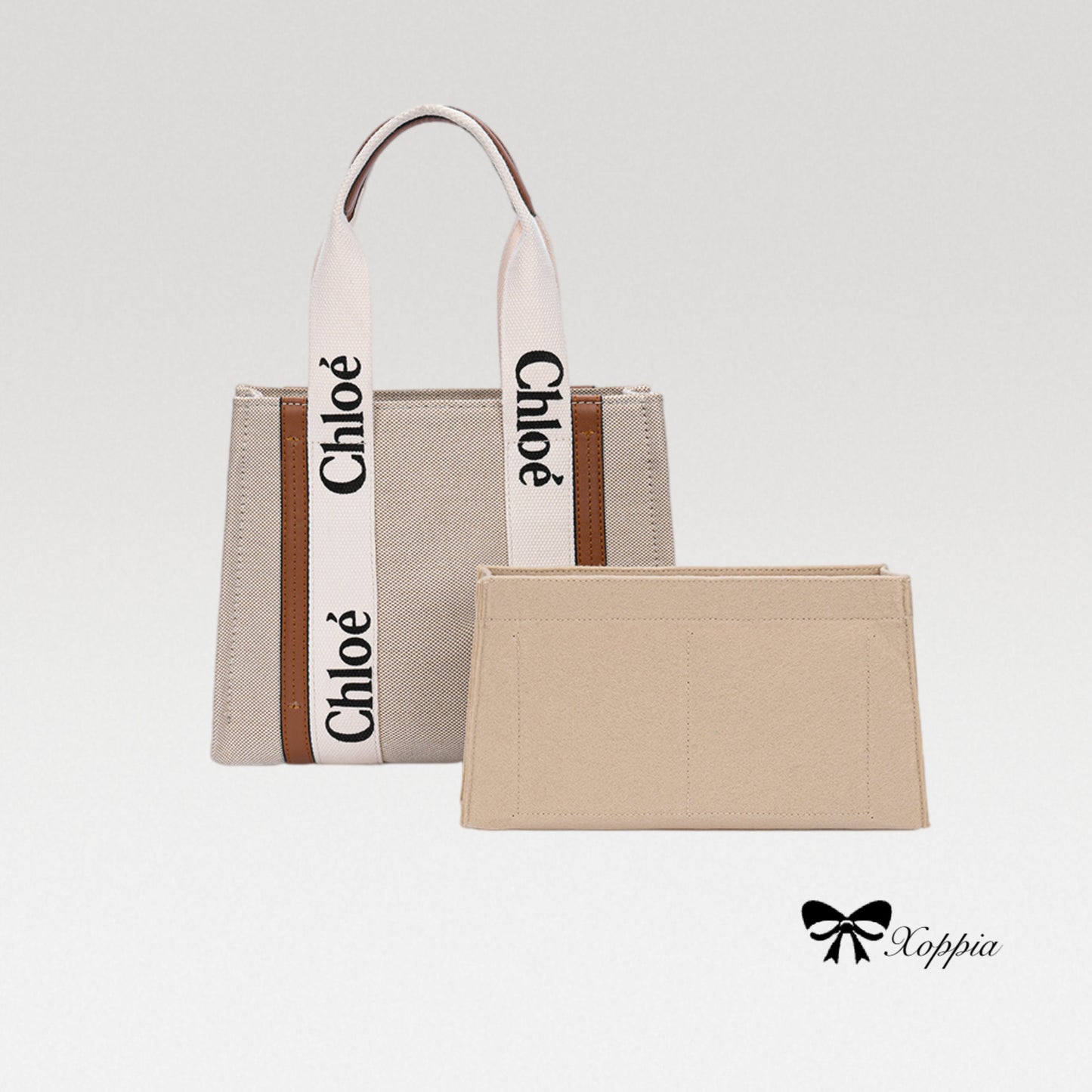 Bag Organizer For Woody Tote Handbags. Bag Insert For Classical Bag.