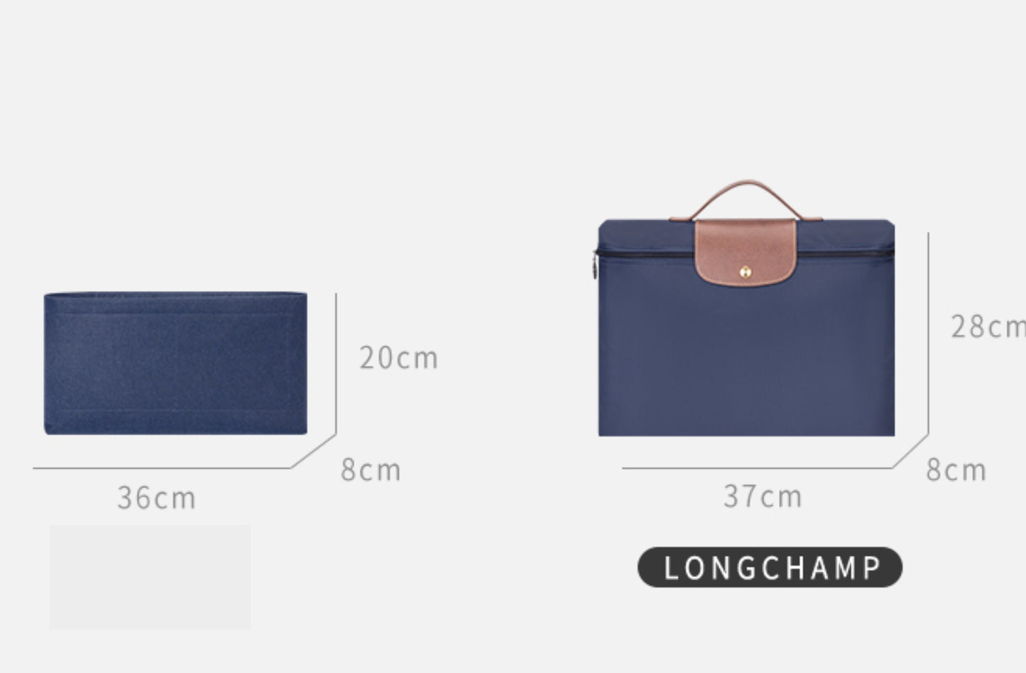 Bag Organizer For Laptop Business Bag. Bag Insert For Classical Tote Bag.