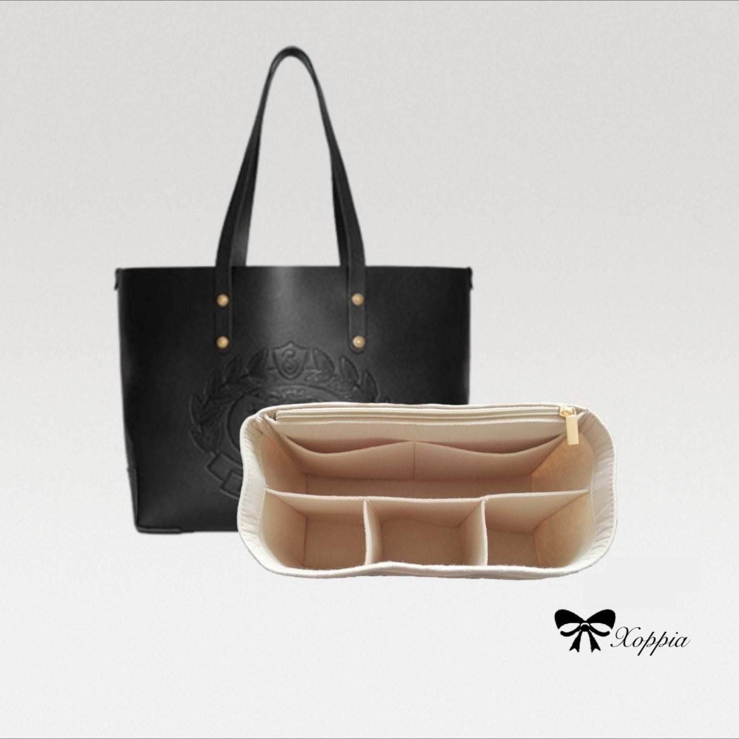 Bag Organizer For BBR Tote Bag. Bag Insert For Classical Designer Bag.