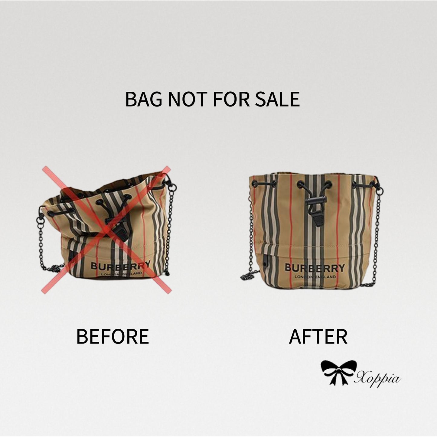 Bag Organizer For BBR Drawstring Bucket Bag. Bag Insert For Classical Designer Bag.