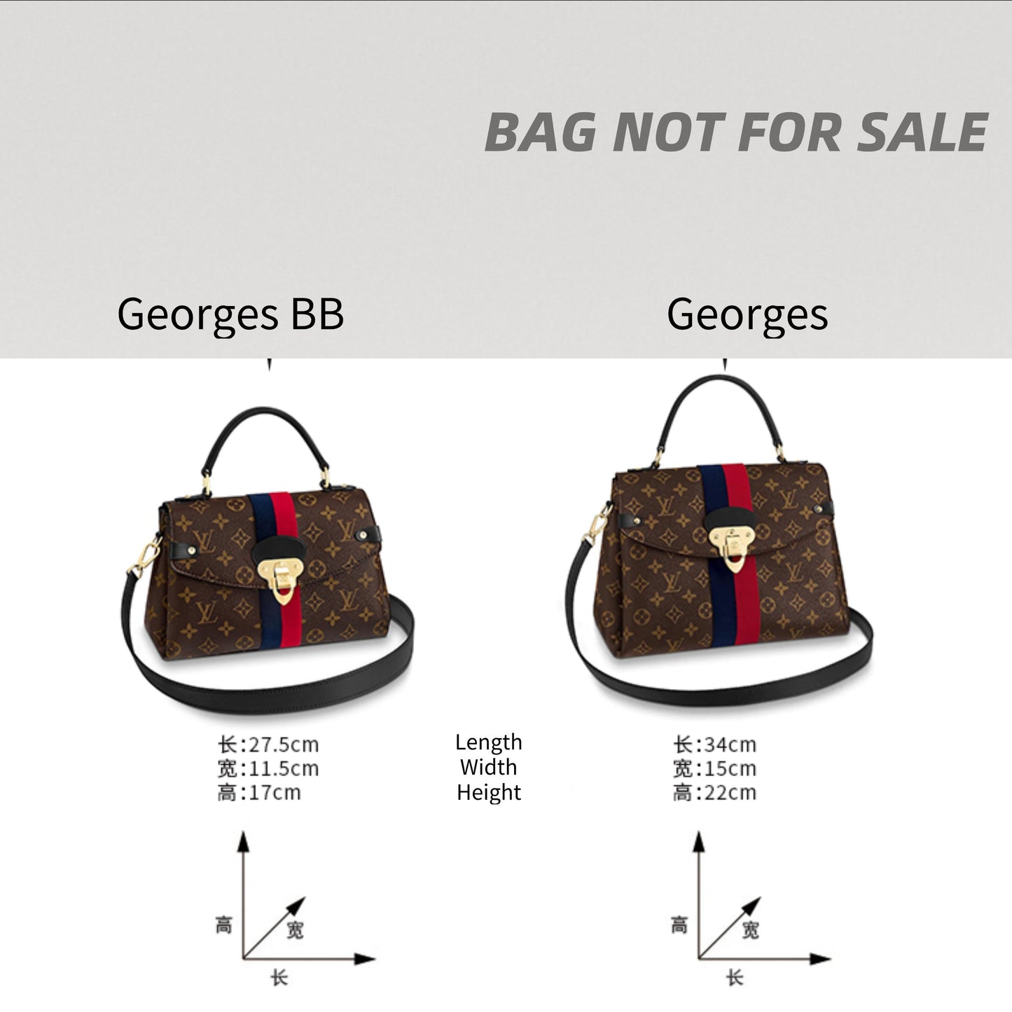 Bag Organizer For Georges BB MM Monogram Handbag. Bag Insert For Classical Bag.