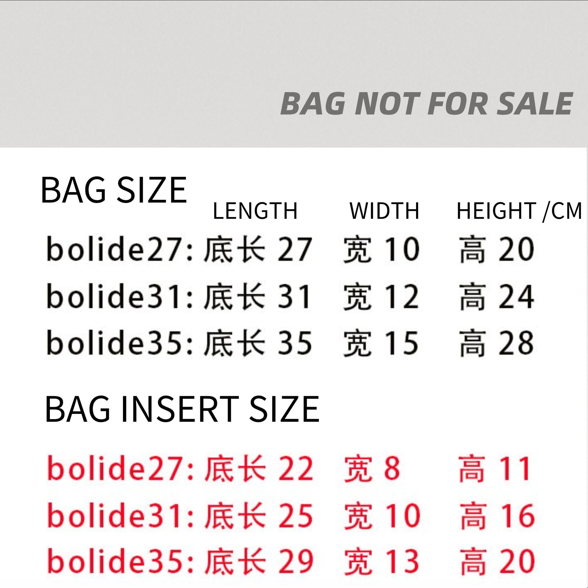 Bag Organizer For Bolide 27 31 35 bag. Bag Insert For Classical Bag. Designer Bag Liner.