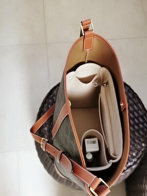 Bag Organizer For Triomphe Bucket Bag. Bag Insert For Classical Bag.