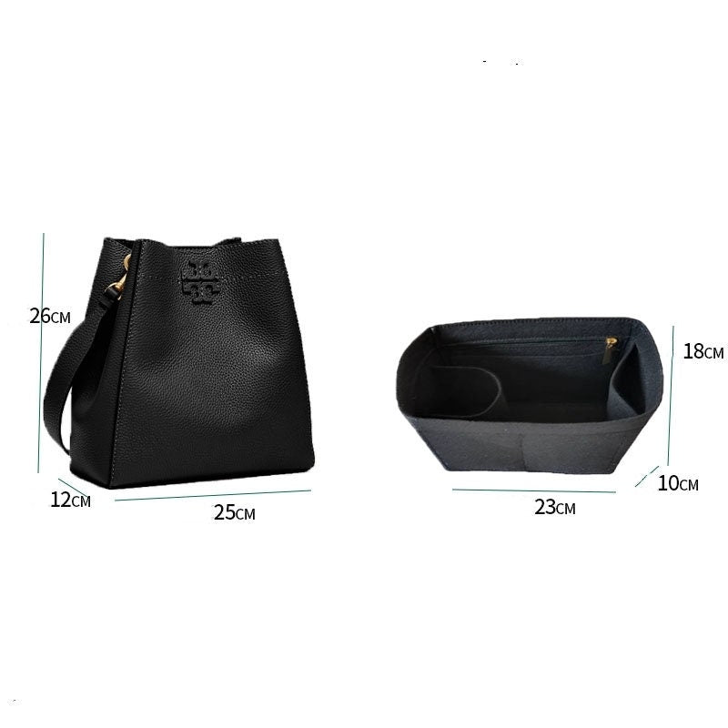 Bag Organizer For TB Bucket Bag. Bag Insert For Classical  Bucket Handbag.