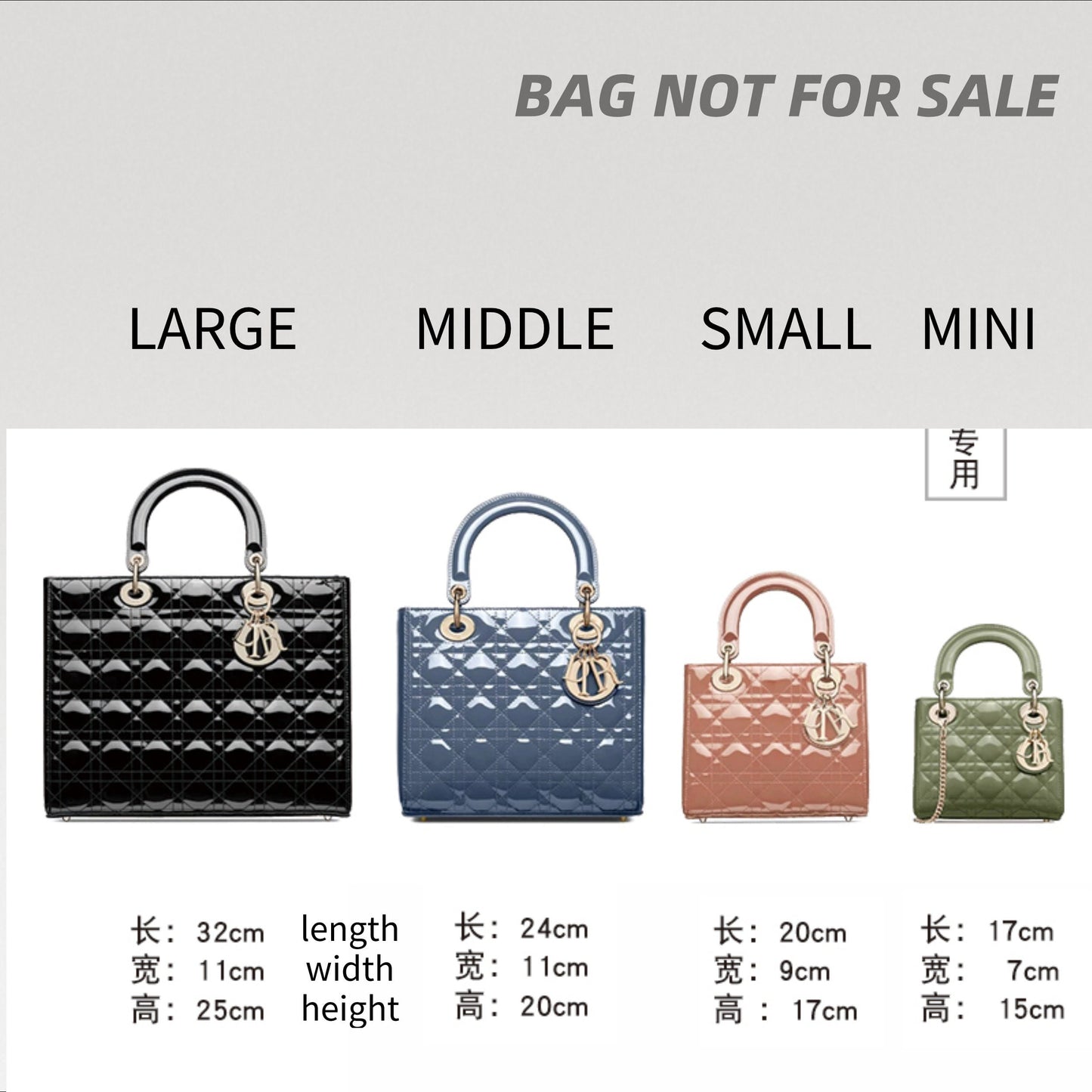 Bag Organizer For MEDIUM LADY BAG Bags. Bag Insert For Classical Handbag Bag.