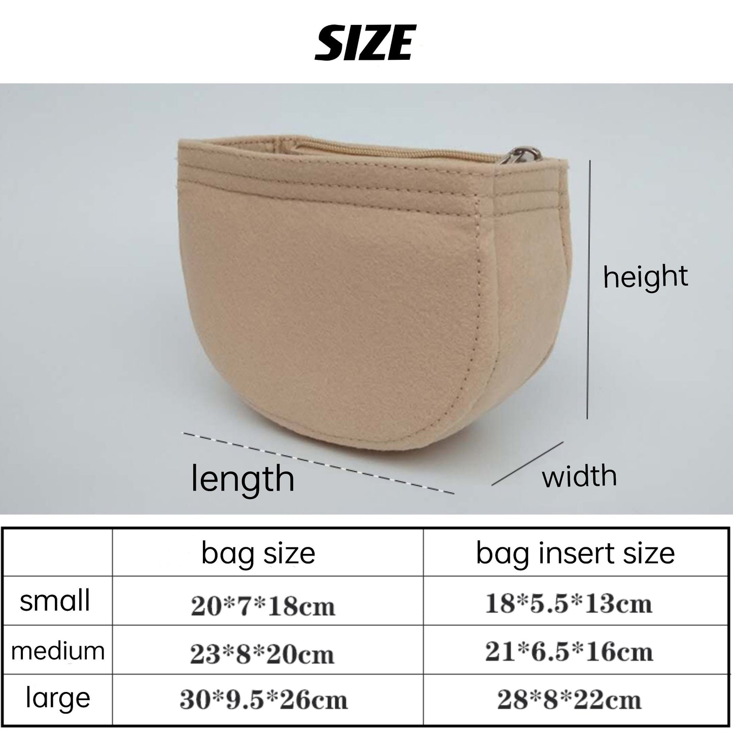 Bag Organizer For Mini Drew Shoulder Bag . Bag Insert For Classical Shoulder Bag.