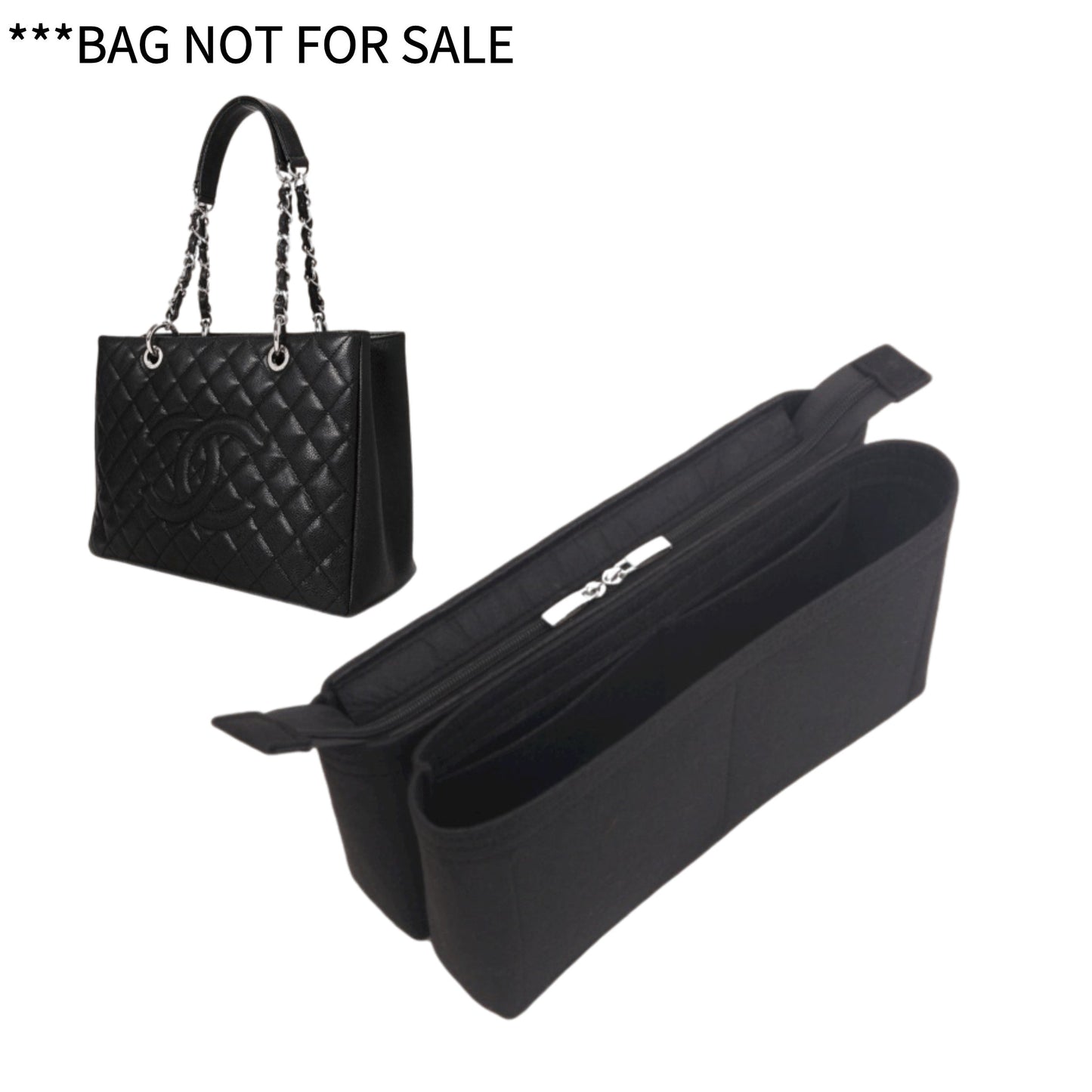 Bag Organizer For GST Chain Shoulder Bag. Bag Insert For Designer Bag.