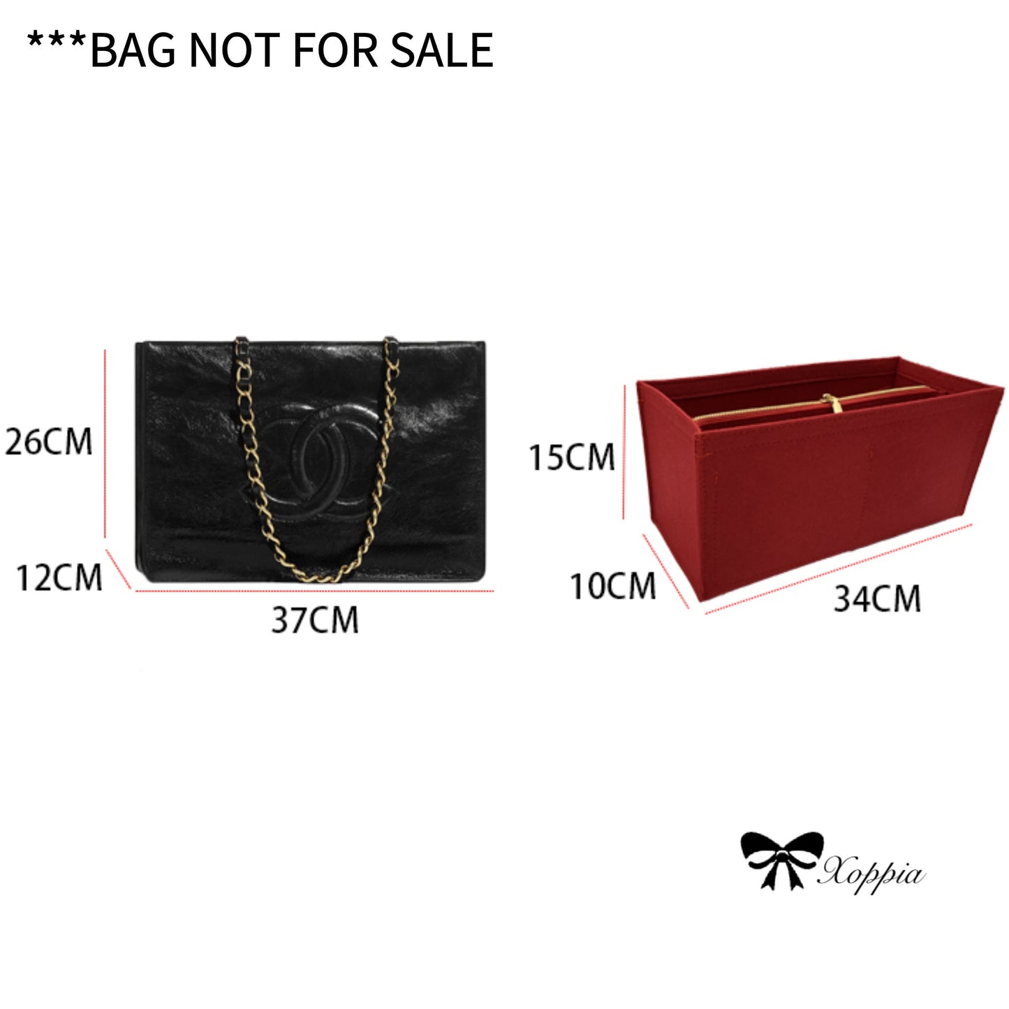 Bag Organizer For Leather Tote Bag. Bag Insert For Elegant Designer Bag.