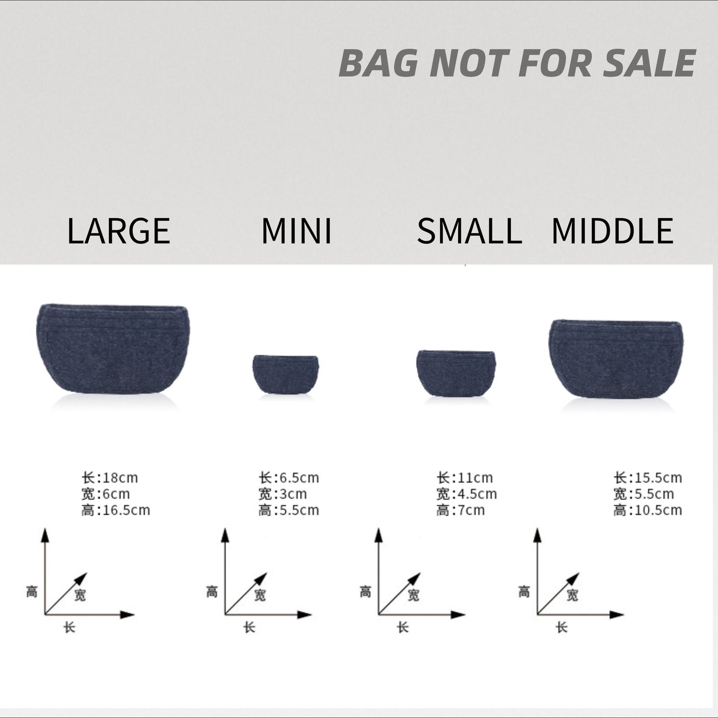 Bag Organizer For BOITE CHAPEAU SOUPLE mm pm Bag. Bag Insert For Classical Bag.