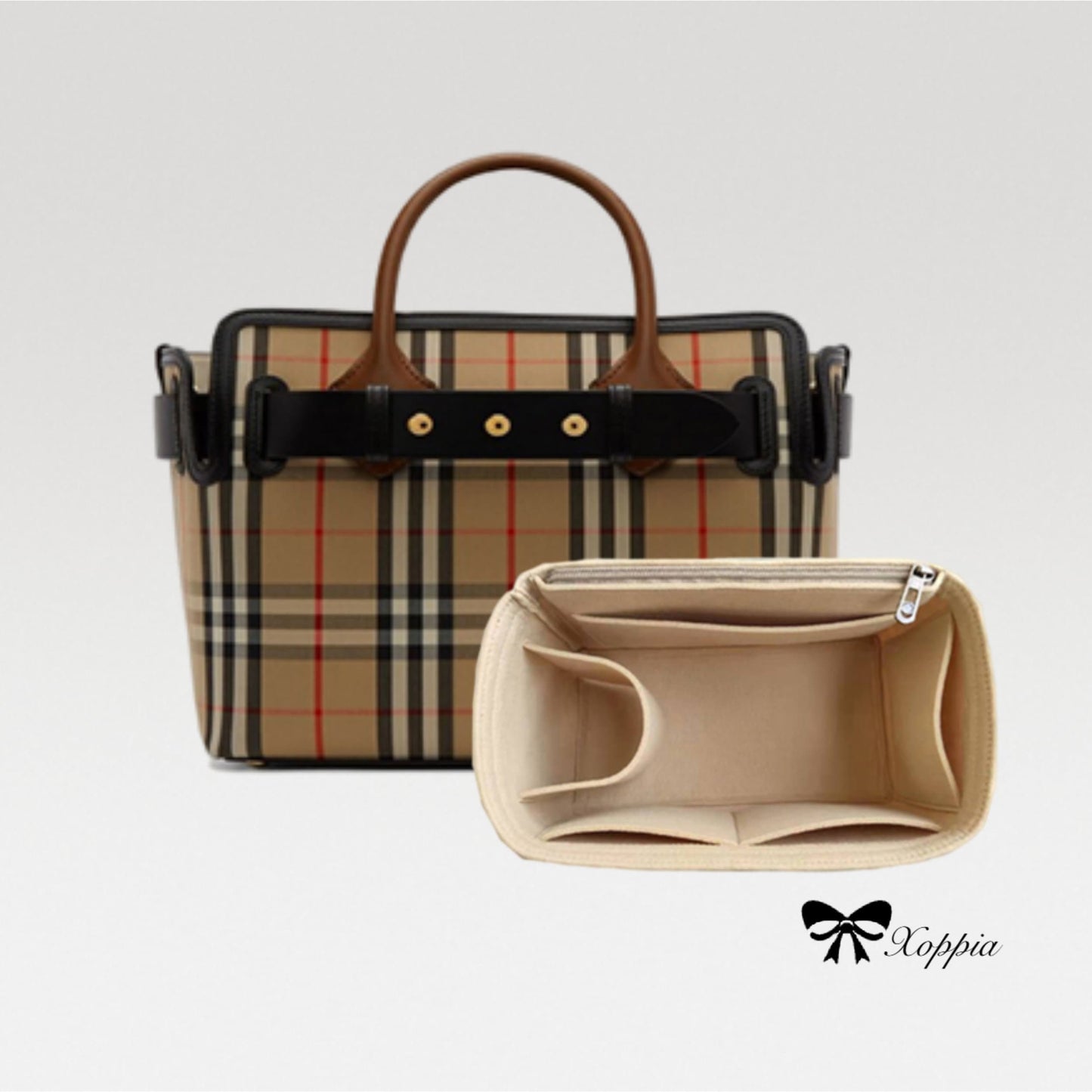 Bag Organizer For BBR The Belt Handbag. Bag Insert For Classical Designer Bag.