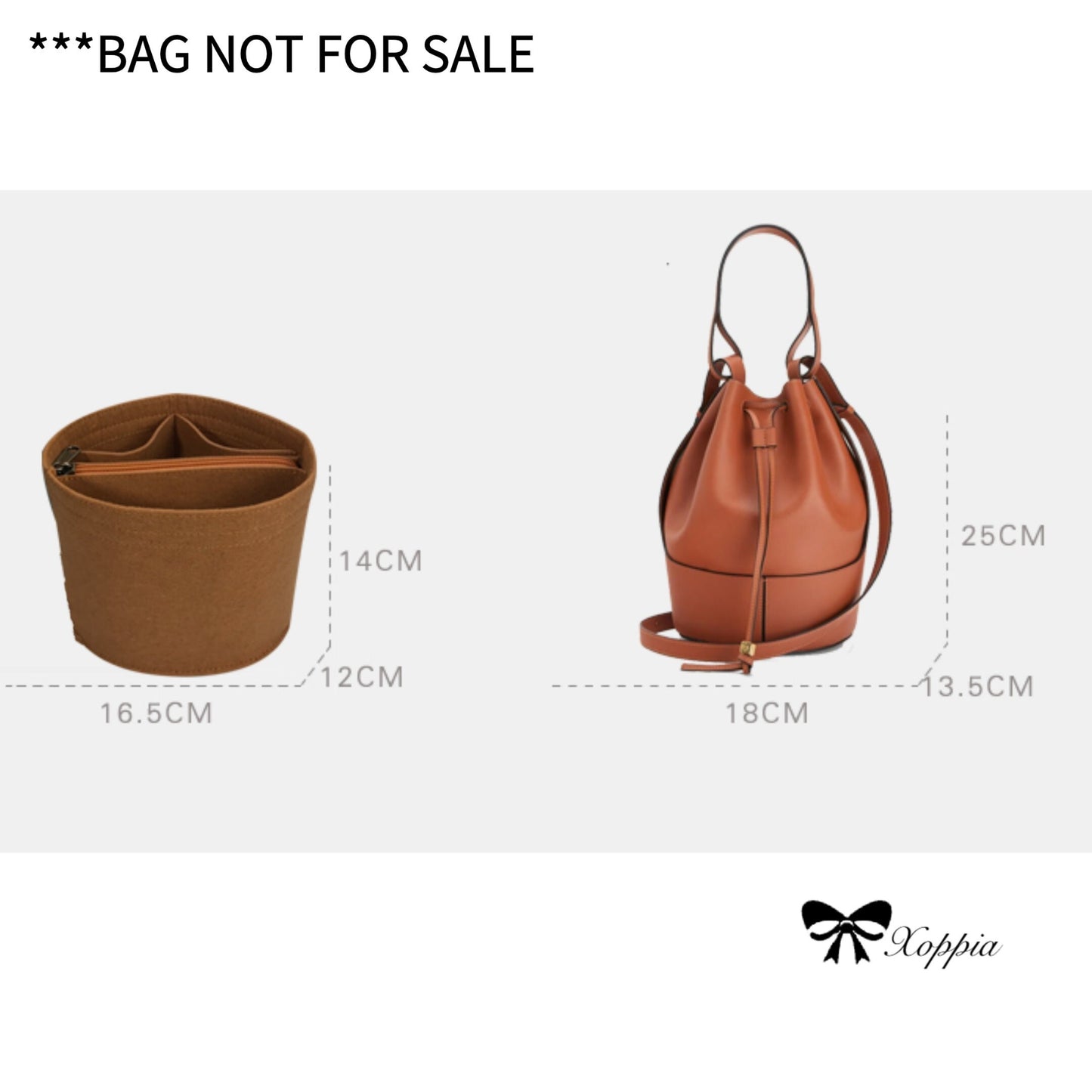 Bag Organizer For Balloon Handbag. Bag Insert For Tote Bag.