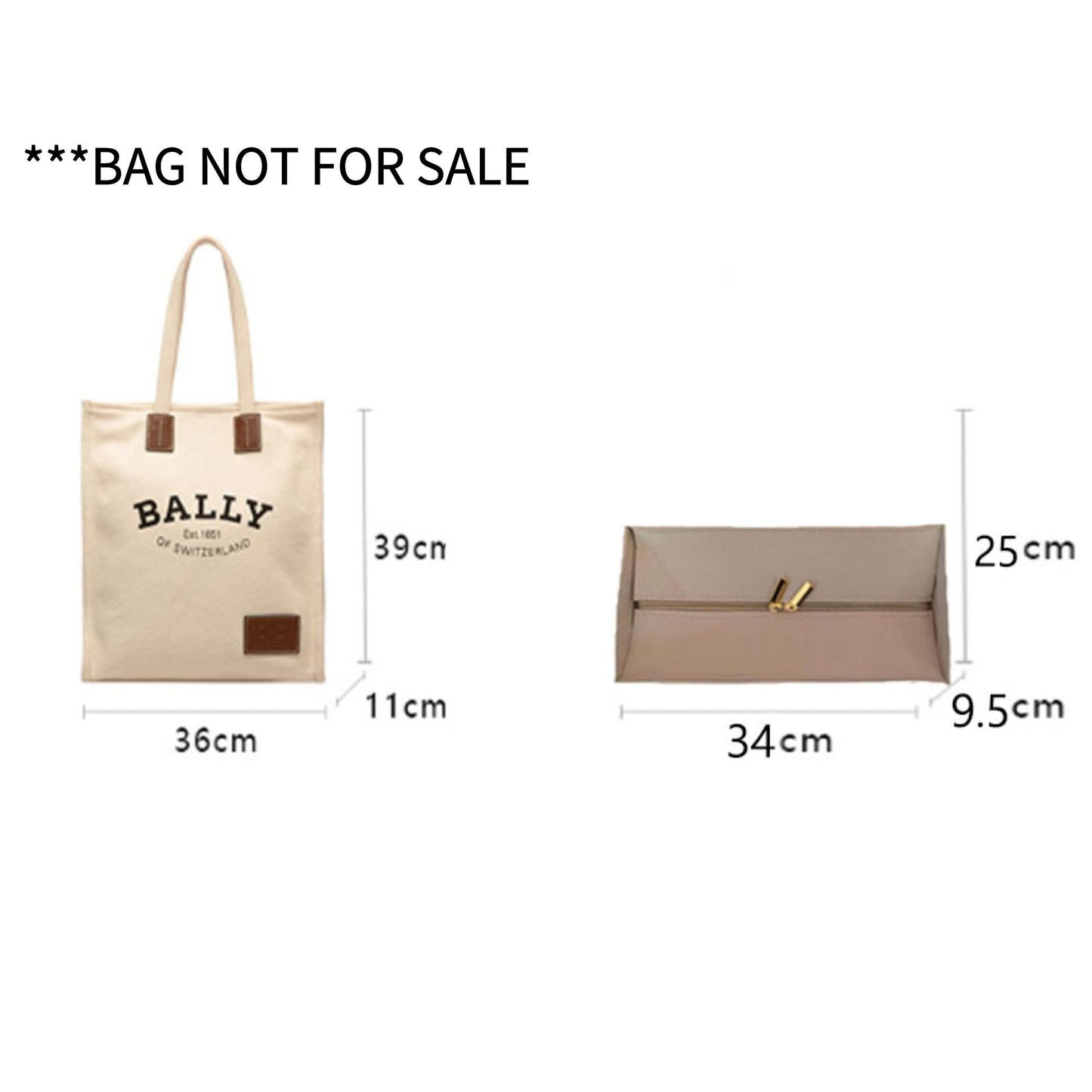 Bag Organizer For Canvas Tote Bag. Bag Insert For Shopping Bag.