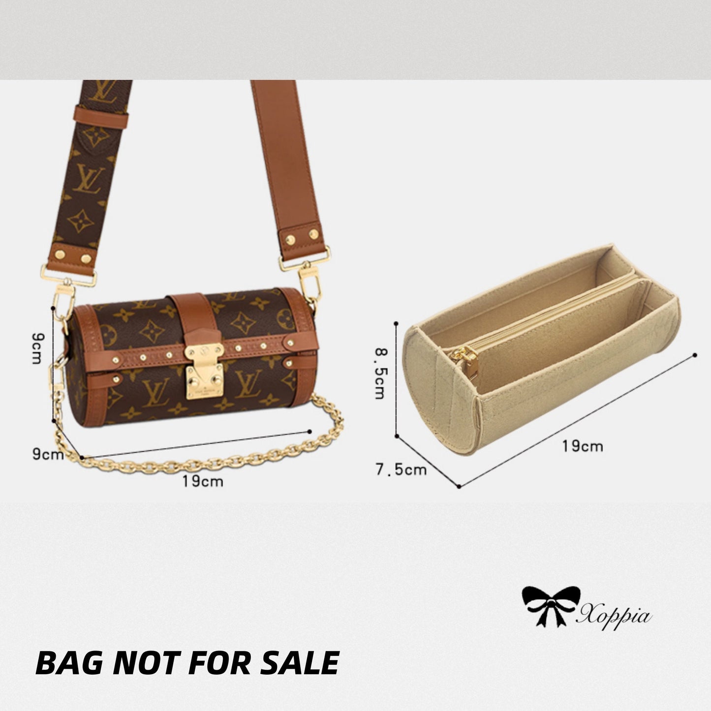 Bag Organizer For Papillon Trunk Monogram WOMEN Handbags. Bag Insert For Handbag Bag.