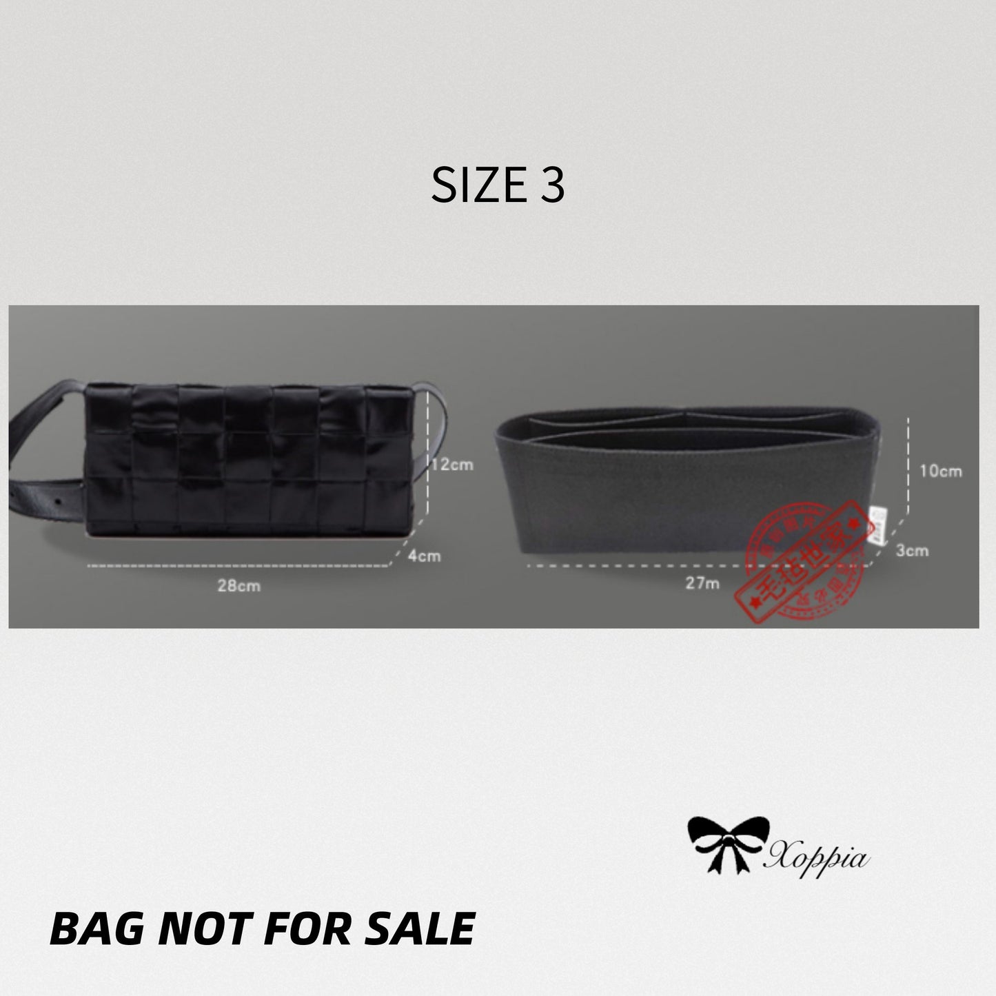 Bag Organizer For BV Cassette Crossbody Bag. Bag Insert For Classical Bag.