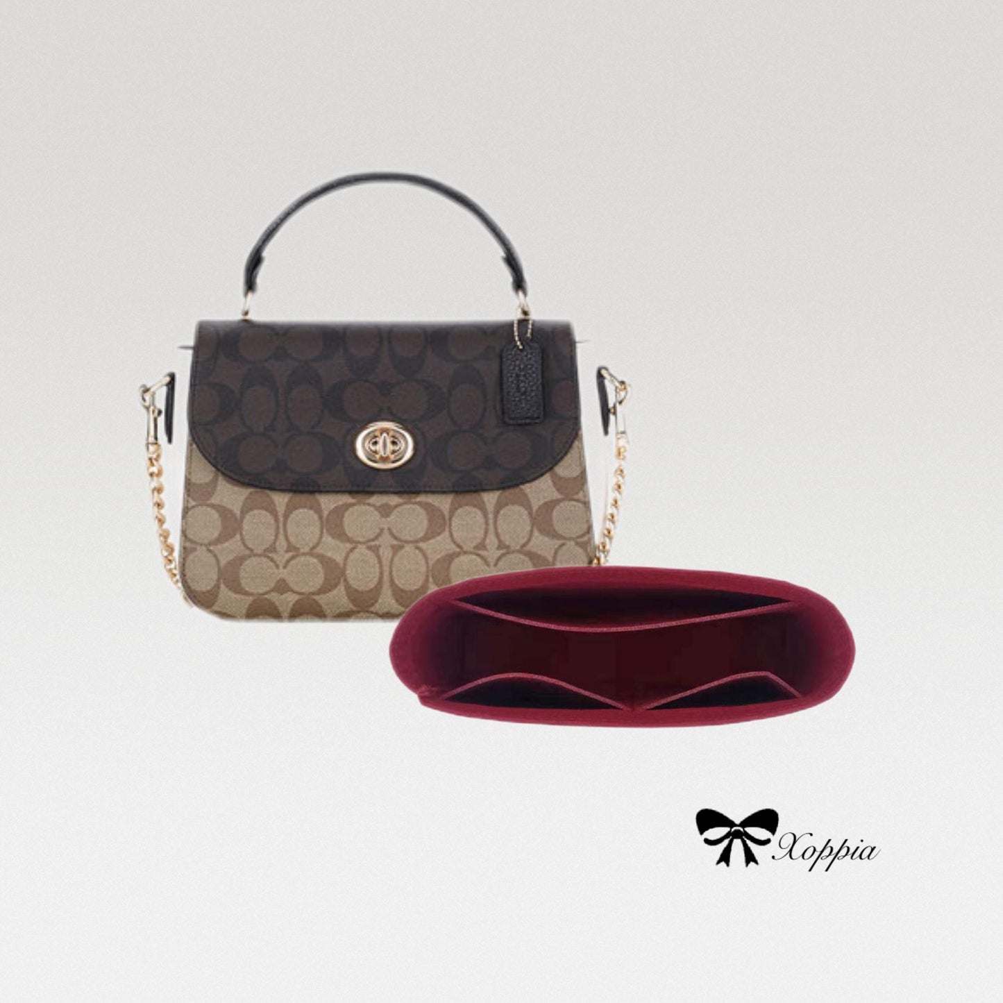 Bag Organizer For Crosby Marlie Top Handle. Bag Insert For Classical Bag.