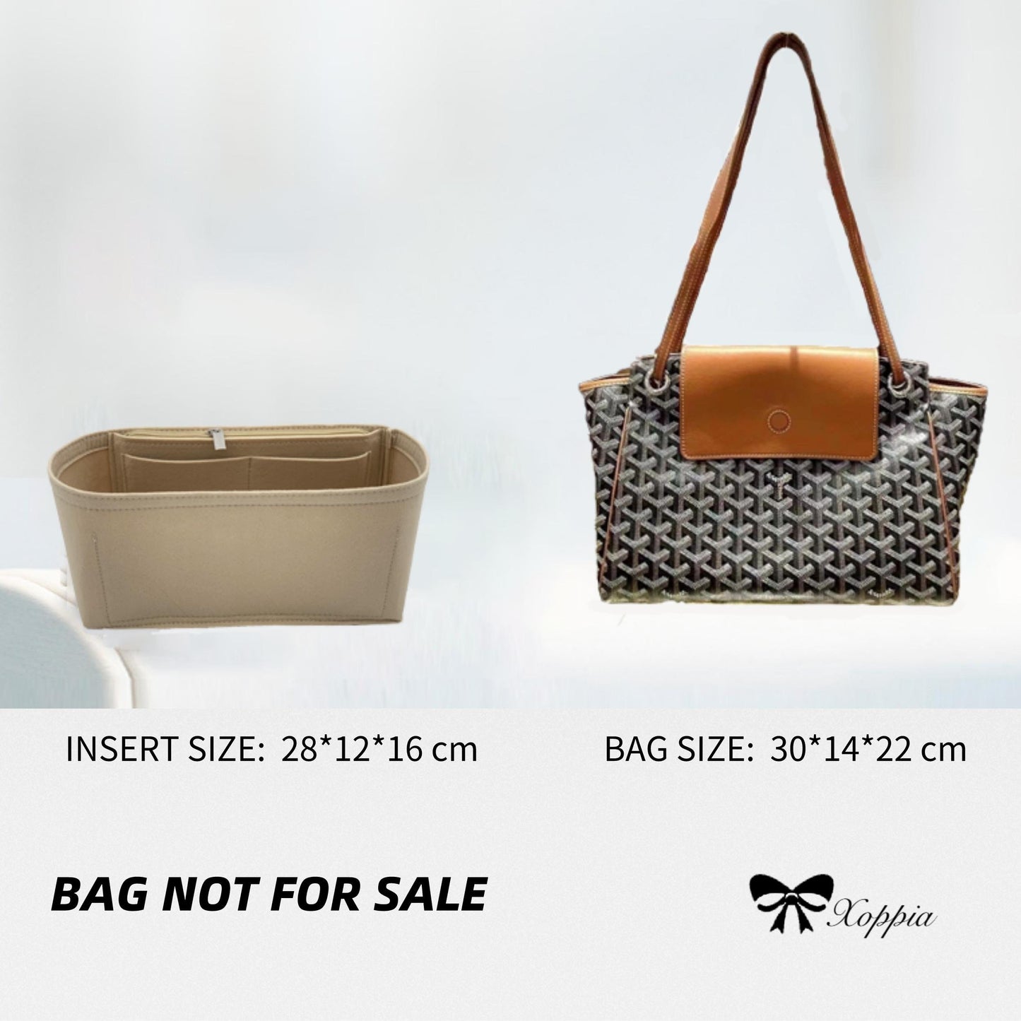 Bag Organizer For Go.yard Rouette PM Bag. Bag Insert For Classical Bag.