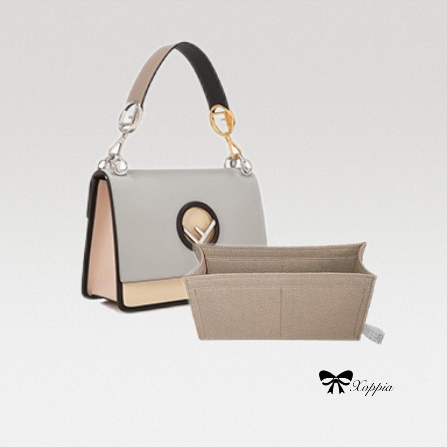 Bag Organizer For Fen di Kani Zucca Shoulder Bag. Bag Insert For Classical Bag.