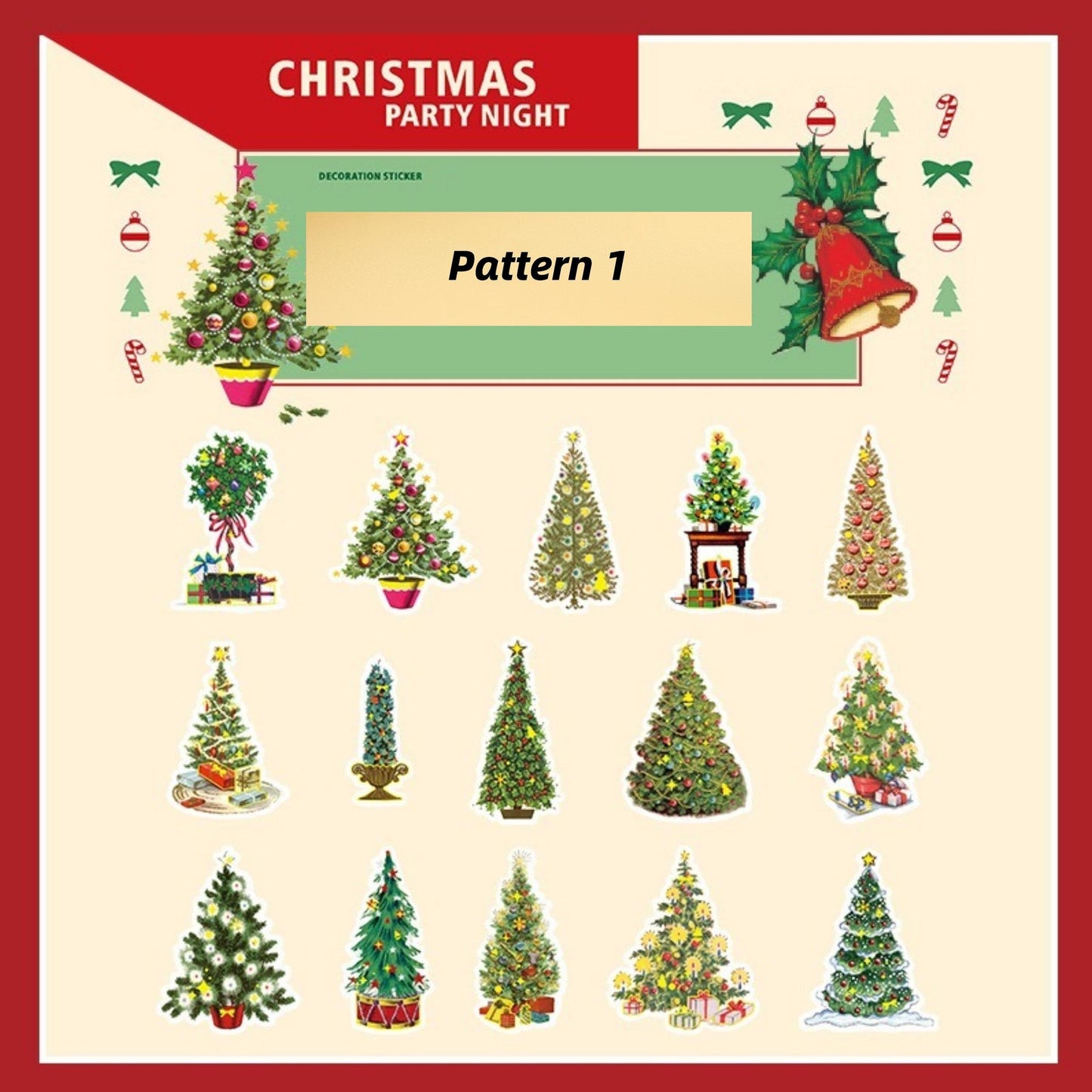 30pcs Christmas Holiday Stickers | Santa Claus Stickers | Pack For Home Wall Decorate | Gift Box Laptop Decals Kid Teen Stickers