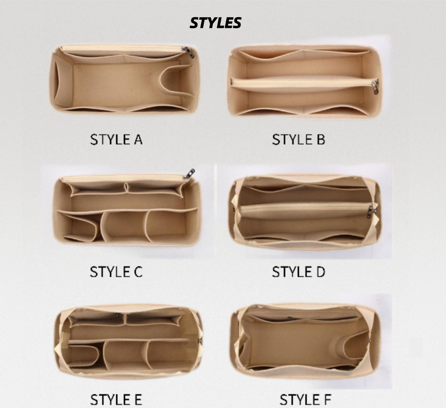 Bag Organizer For Neverfull GM MM | Bag Insert For Tote Bag | Felt Bag Organizer For Handbag Bag