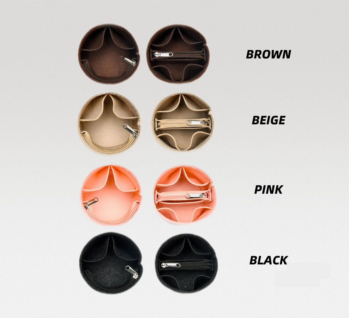 Bag Organizer For Nano Bucket Bag | Bag Insert For Bucket Bag | Felt Bag Organizer For Designer Bag