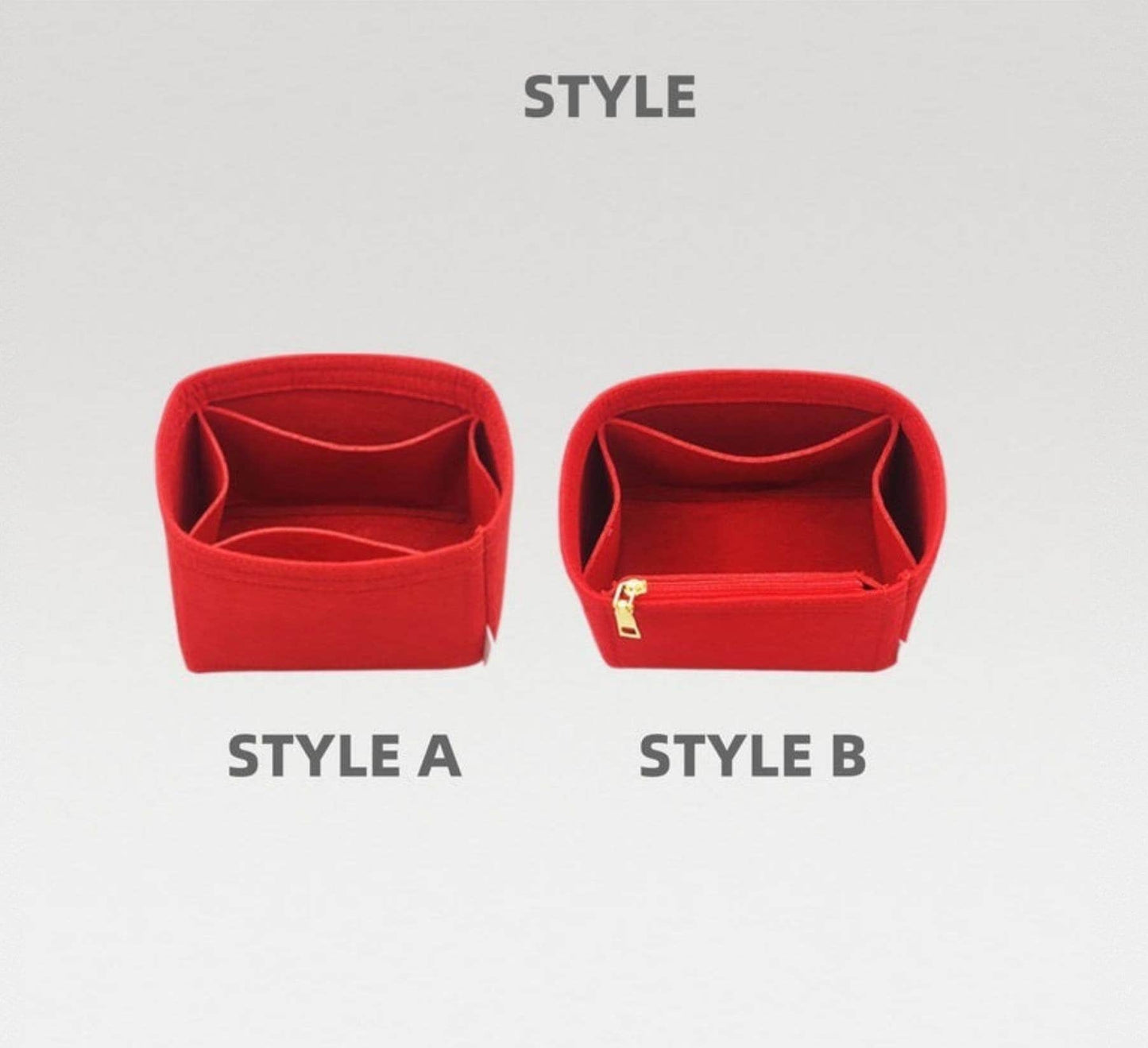 Bag Organizer For Mini Bucket Bag | Bag Insert For Bucket Bag | Felt Bag Organizer For Designer Bag