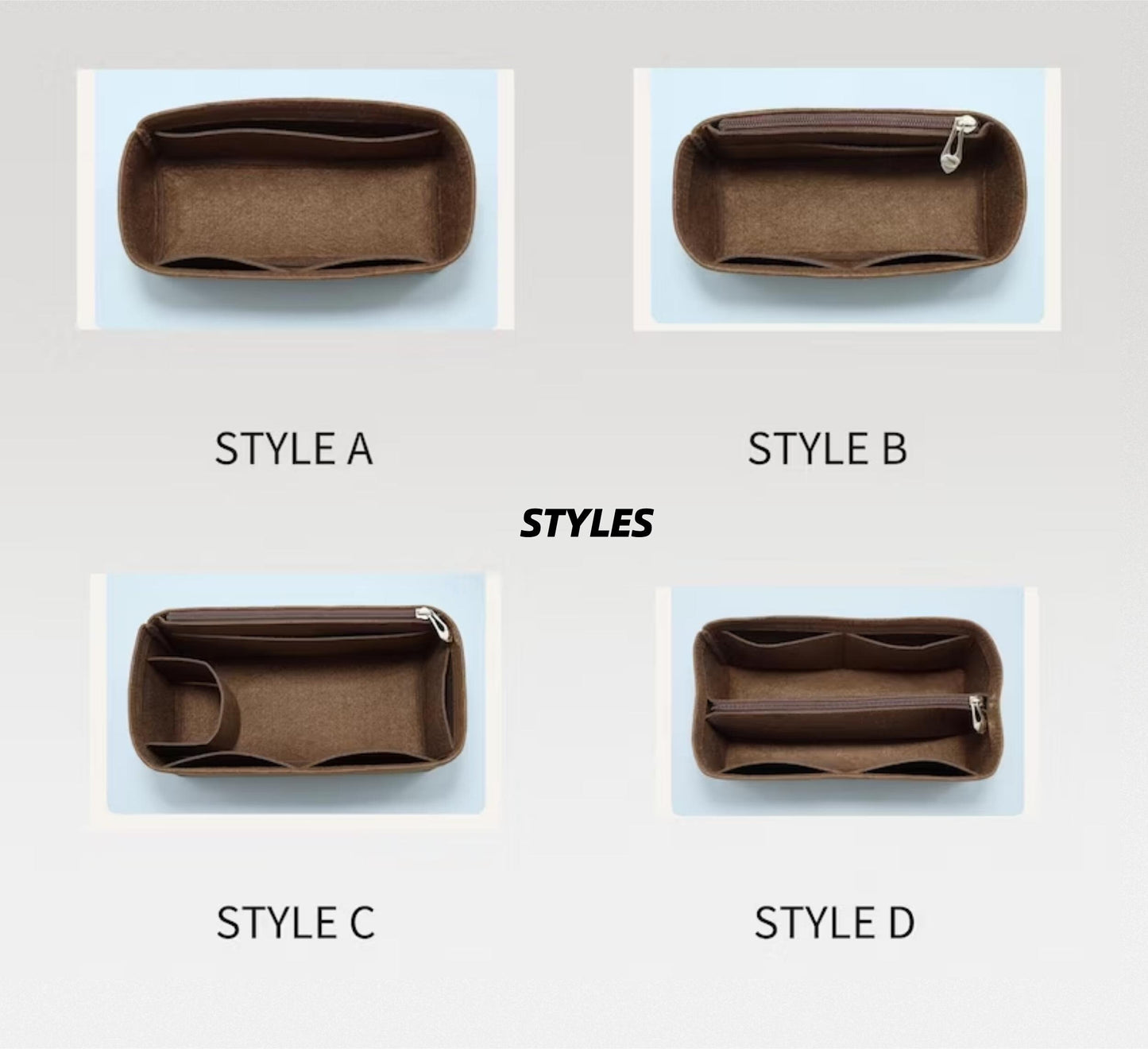 Bag Organizer For City Bag | Bag Insert For Tote Bag | Felt Bag Organizer For Handbag Bag