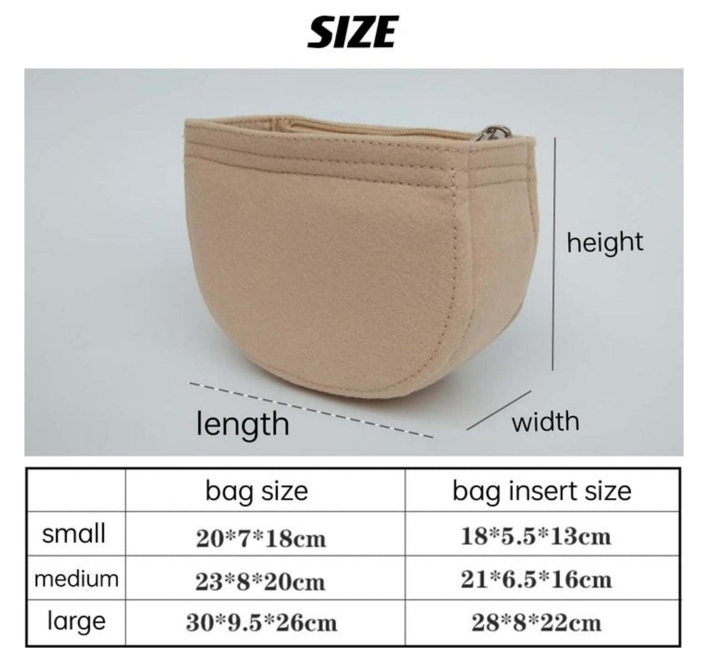 Bag Organizer For Mini Drew Shoulder Bag | Bag Insert For Shoulder Bag | Felt Bag Organizer For Handbag Bag