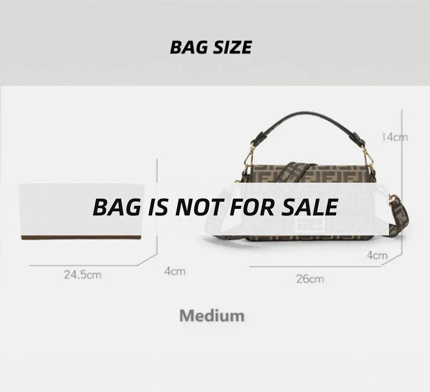 Bag Organizer For Baguette Bag | Bag Insert For Shoulder Bag | Felt Bag Organizer For Handbag Bag