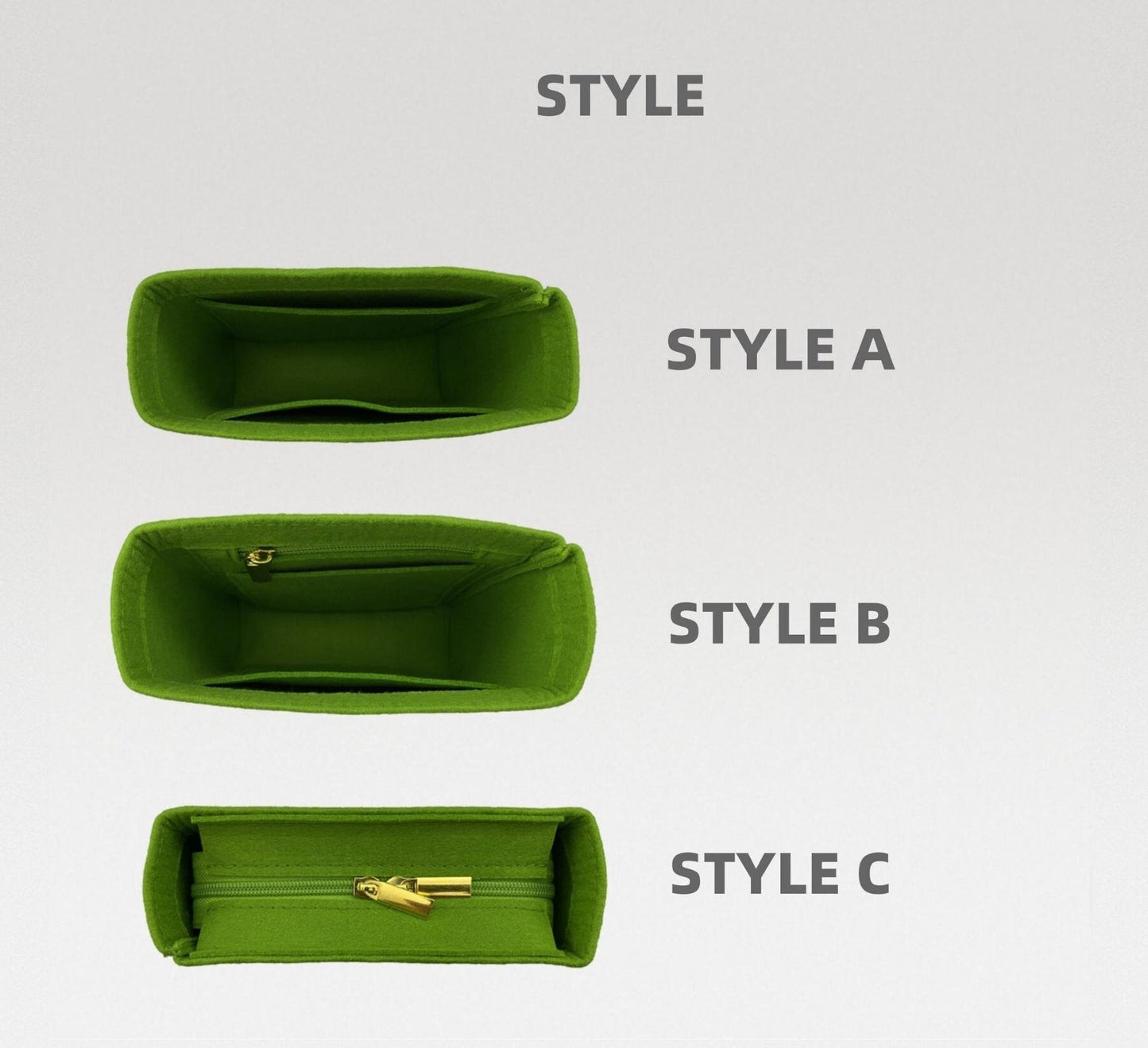 Bag Organizer For Saffiano leather handbag | Bag Insert For Bucket Bag | Felt Bag Organizer For Designer Bag