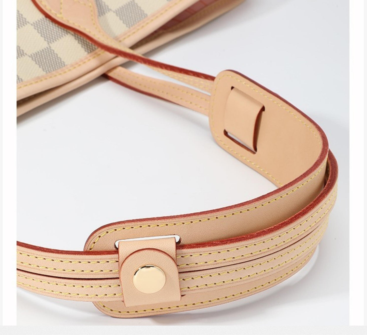 Genuine Vachetta Leather Crossbody Shoulder Strap Pad | Pochette Strap Pad | Speedy Bag Strap  | Vachetta Leather