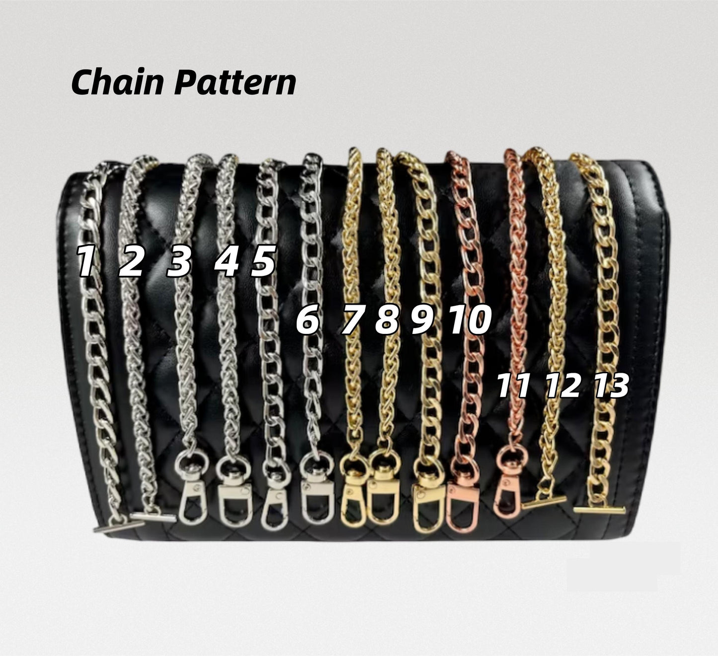 Pochette 30 Montaigne Conversion Kit with chain | Toiletry Pouch Insert to Convert Cross Body | Toiletry Pouch Organizer with D-ring