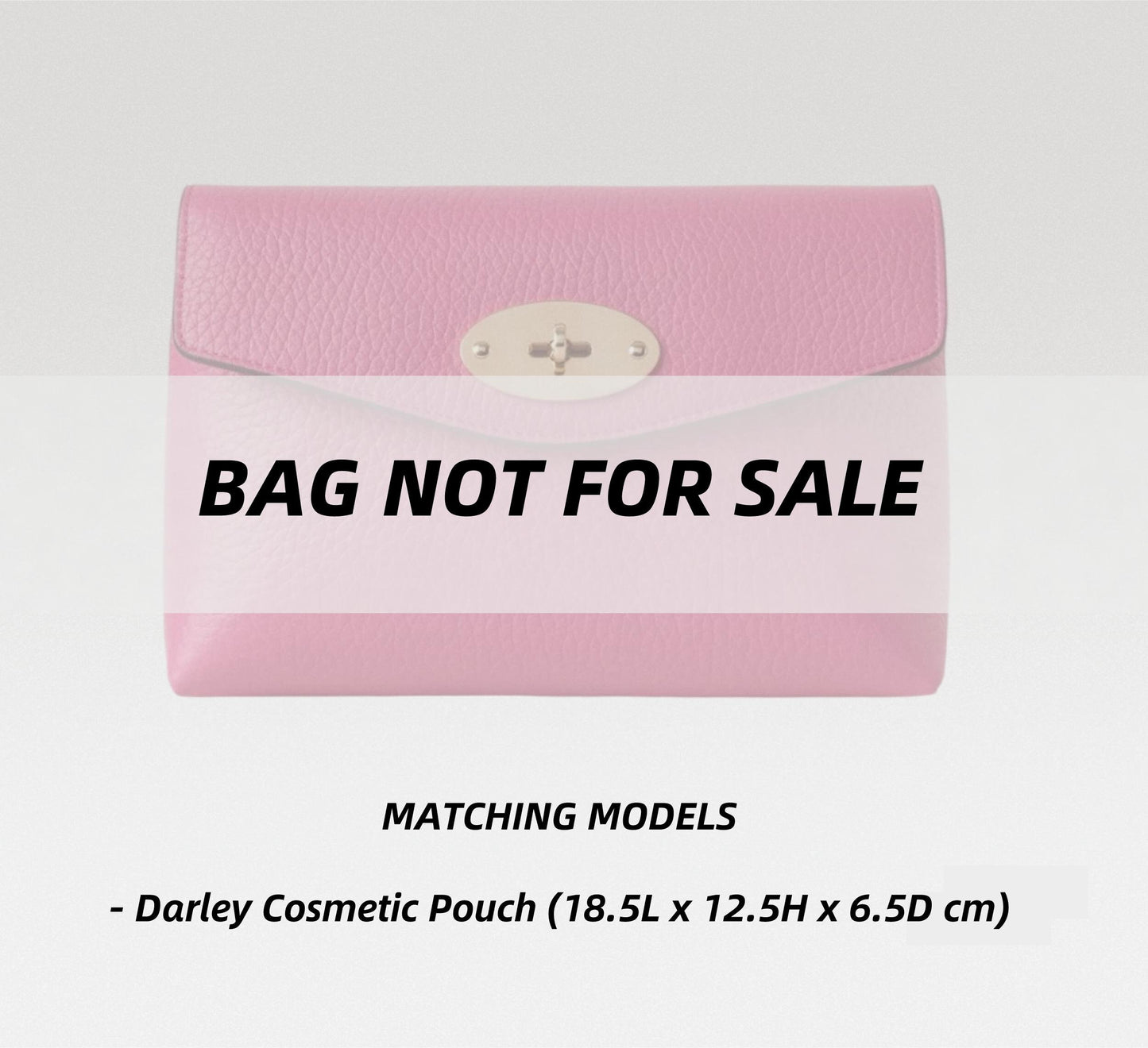 Darley Cosmetic Pouch Conversion Kit (Felt Insert with Chain) | Chane Strap Chain | Marmont Bag Strap | Chain Leather Strap