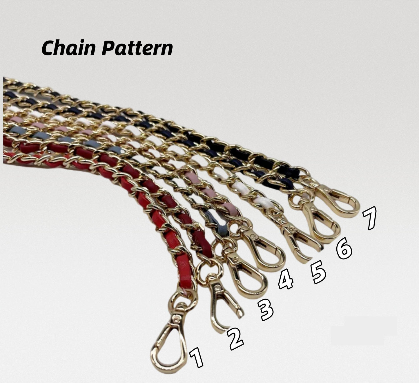 Belle De Jour Clutch Conversion Kit Felt Insert Chain | Strap Chain | Marmont Bag Strap | Chain Leather Strap