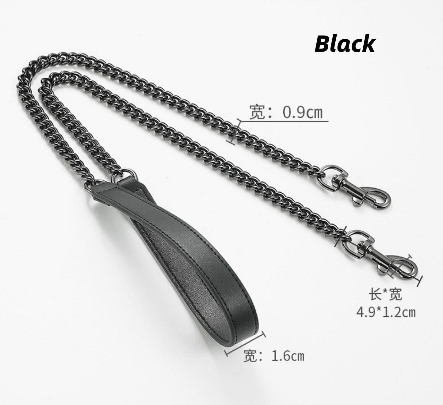 100/110/120cm Leather+Chain Crossbody Shoulder Strap Chain Replacement | Pochette Strap Chain | Speedy Bag Strap | Real Leather Strap