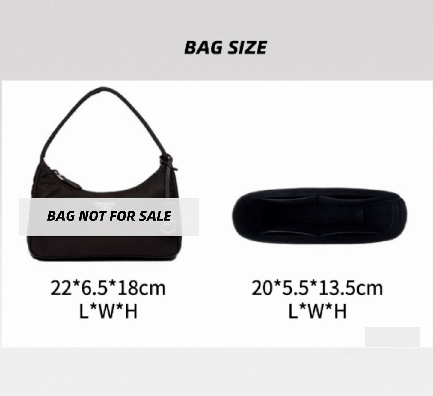 Bag Organizer For Underarm Hobo Bag | Bag Insert For Shoulder Bag | Felt Bag Organizer For Handbag Bag