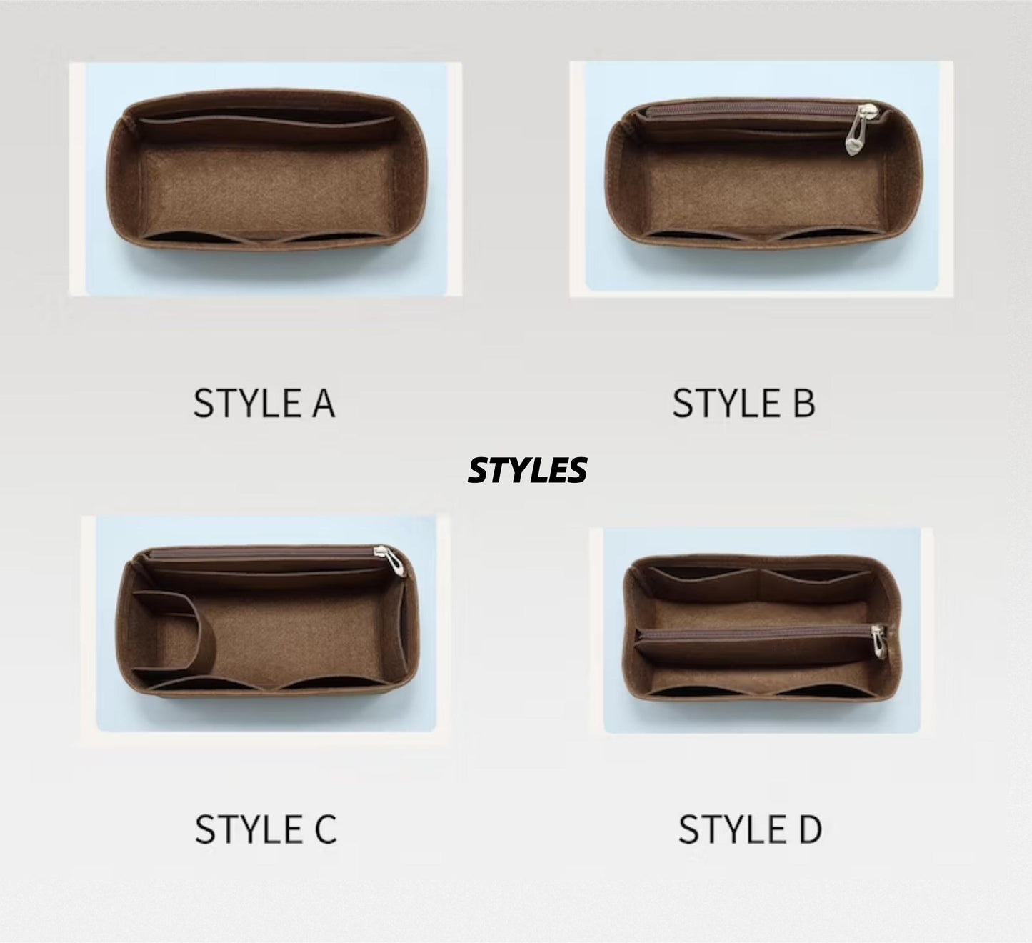 Bag Organizer For Petit Noé/Noé/Noé BB | Bag Insert For Tote Bag | Felt Bag Organizer For Handbag Bag