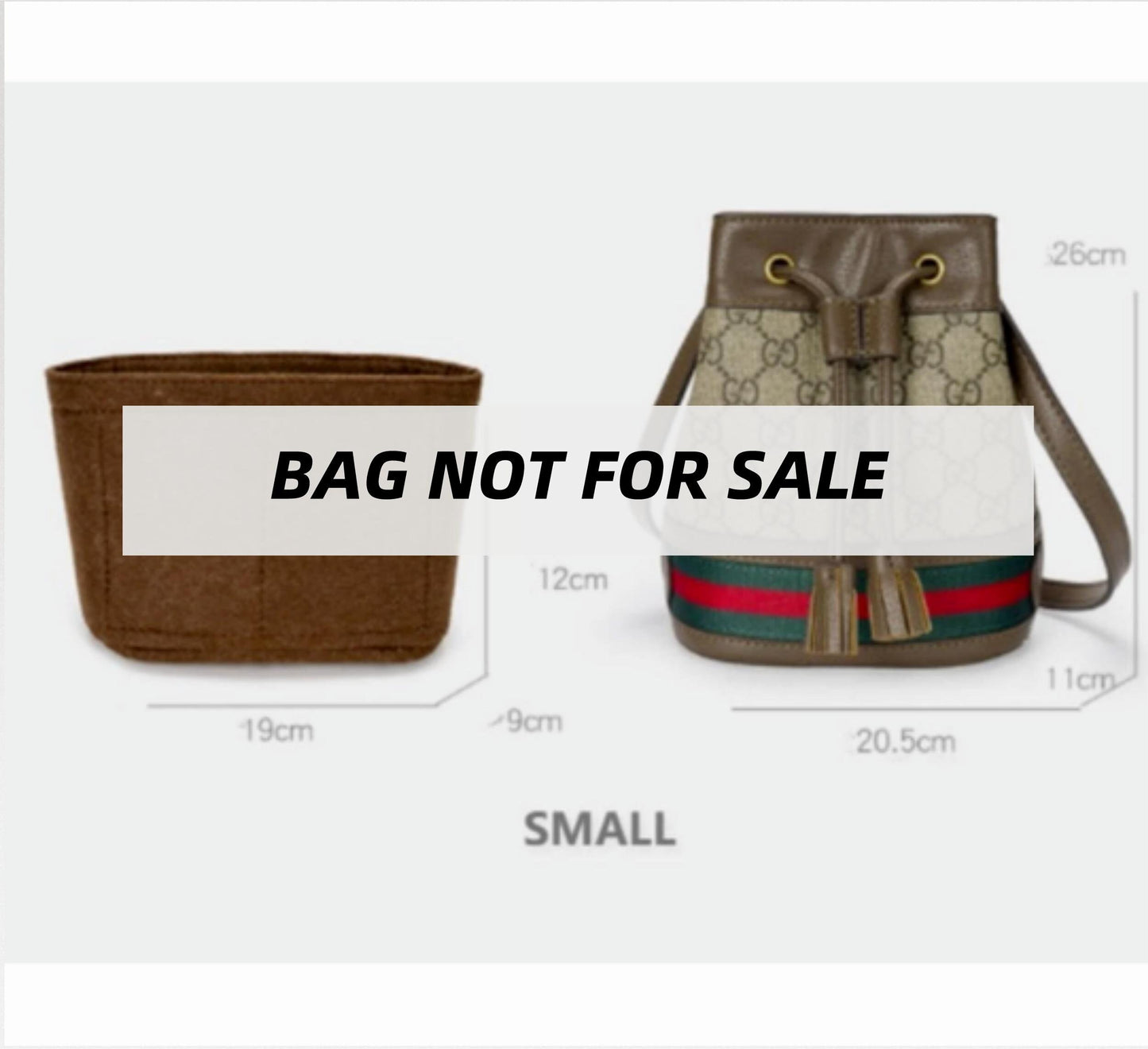 Bag Organizer For Ophidia Bucket Bag | Bag Insert For Shoulder Bag | Felt Bag Organizer For Handbag Bag