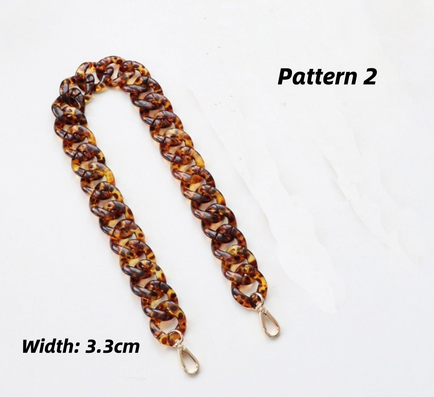 30/65/100/110/120cm Acrylic High Quality Purse Chain Replacement Strap for HandBag | Leopard Print Handbag Strap | Replacement Handle Chain