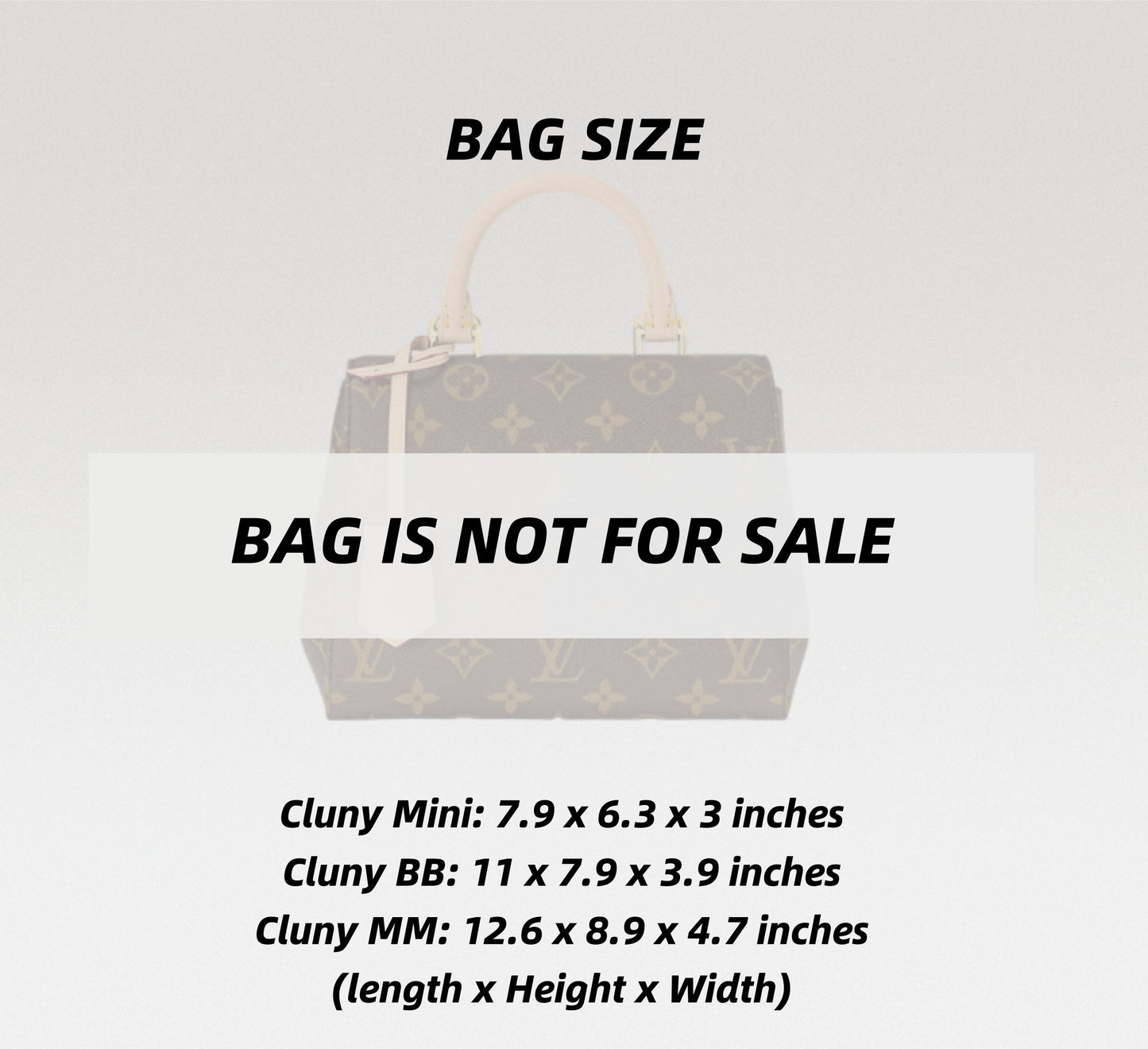 Bag Organizer For Cluny Mini BB MM | Bag Insert For Shoulder Bag | Felt Bag Organizer For Handbag Bag